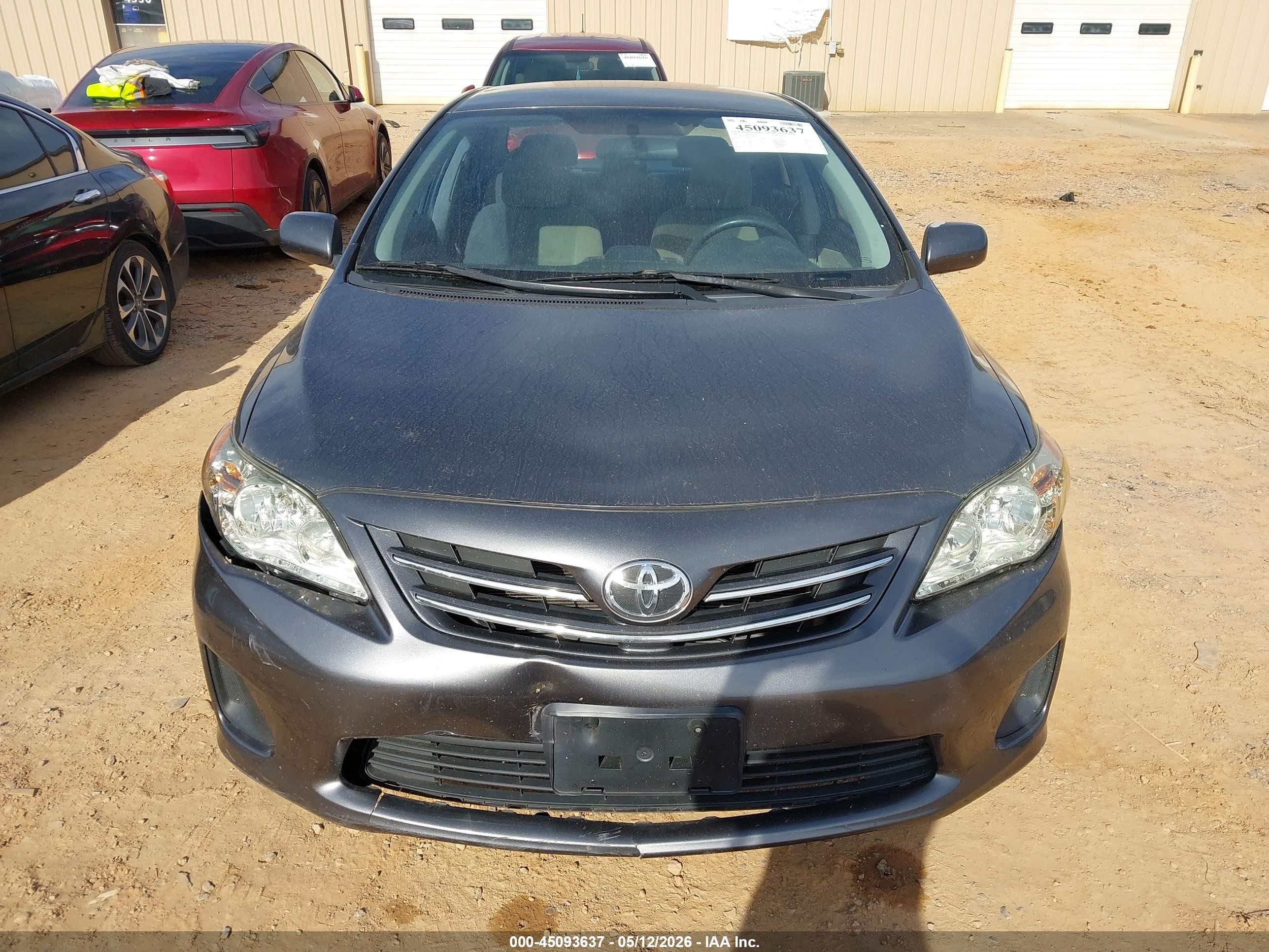 2013 Toyota Corolla Le Gray vin: 5YFBU4EE2DP094659