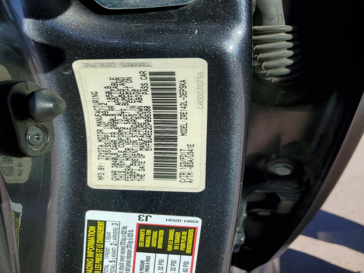 2013 Toyota Corolla S Gray vin: 5YFBU4EE2DP096380