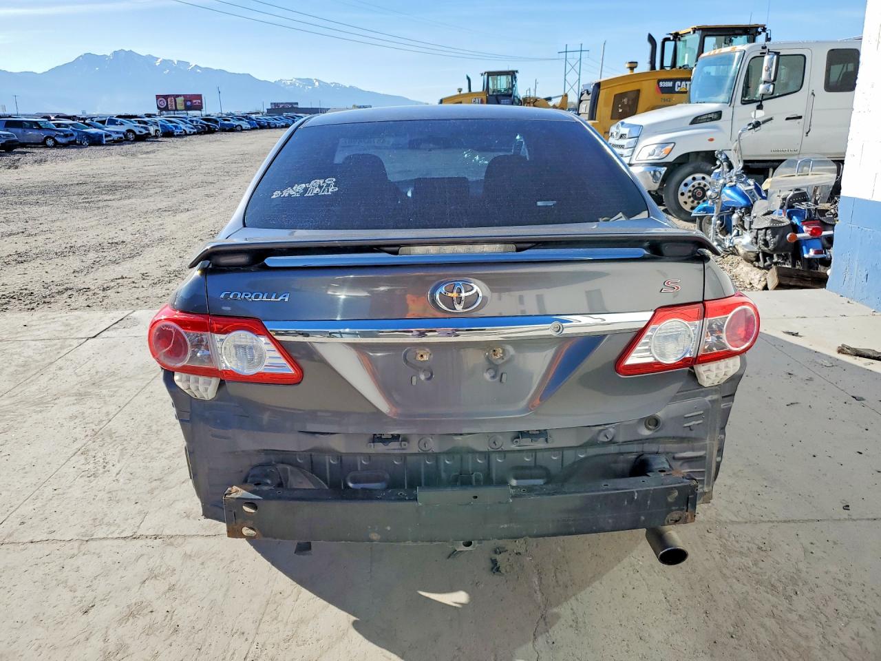 2013 Toyota Corolla S Gray vin: 5YFBU4EE2DP096380