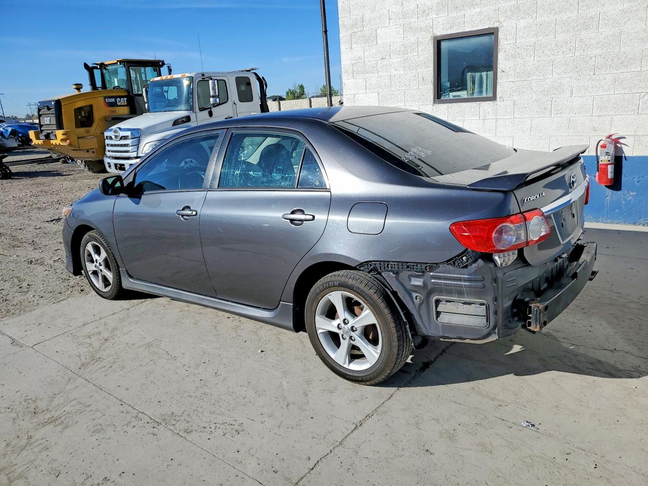 2013 Toyota Corolla S Gray vin: 5YFBU4EE2DP096380