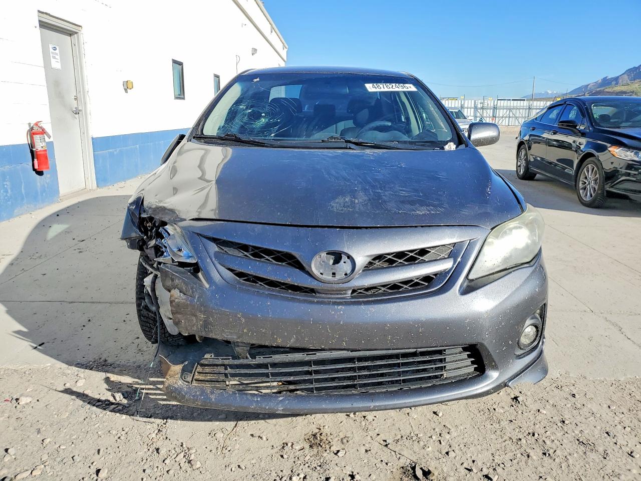 2013 Toyota Corolla S Gray vin: 5YFBU4EE2DP096380