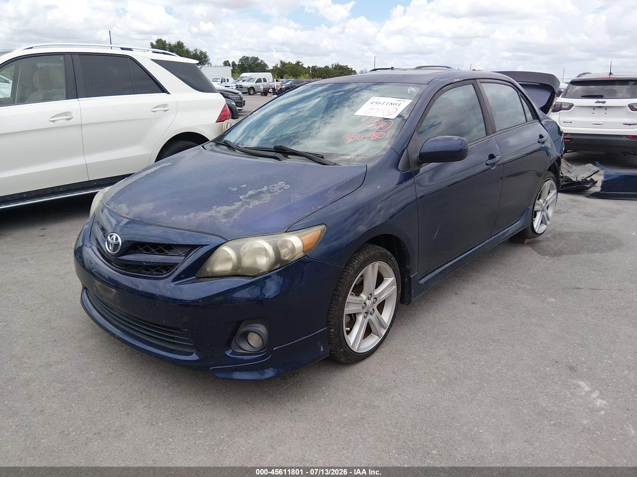 2013 Toyota Corolla S Blue vin: 5YFBU4EE2DP107118