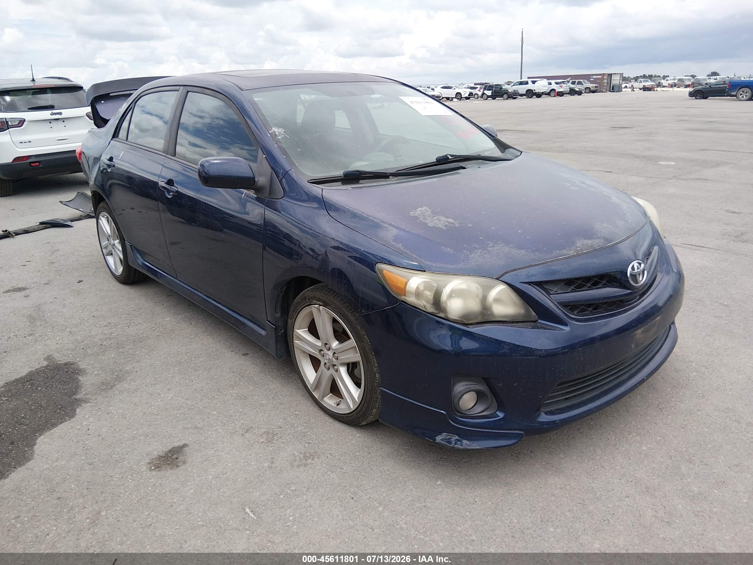 2013 Toyota Corolla S Blue vin: 5YFBU4EE2DP107118