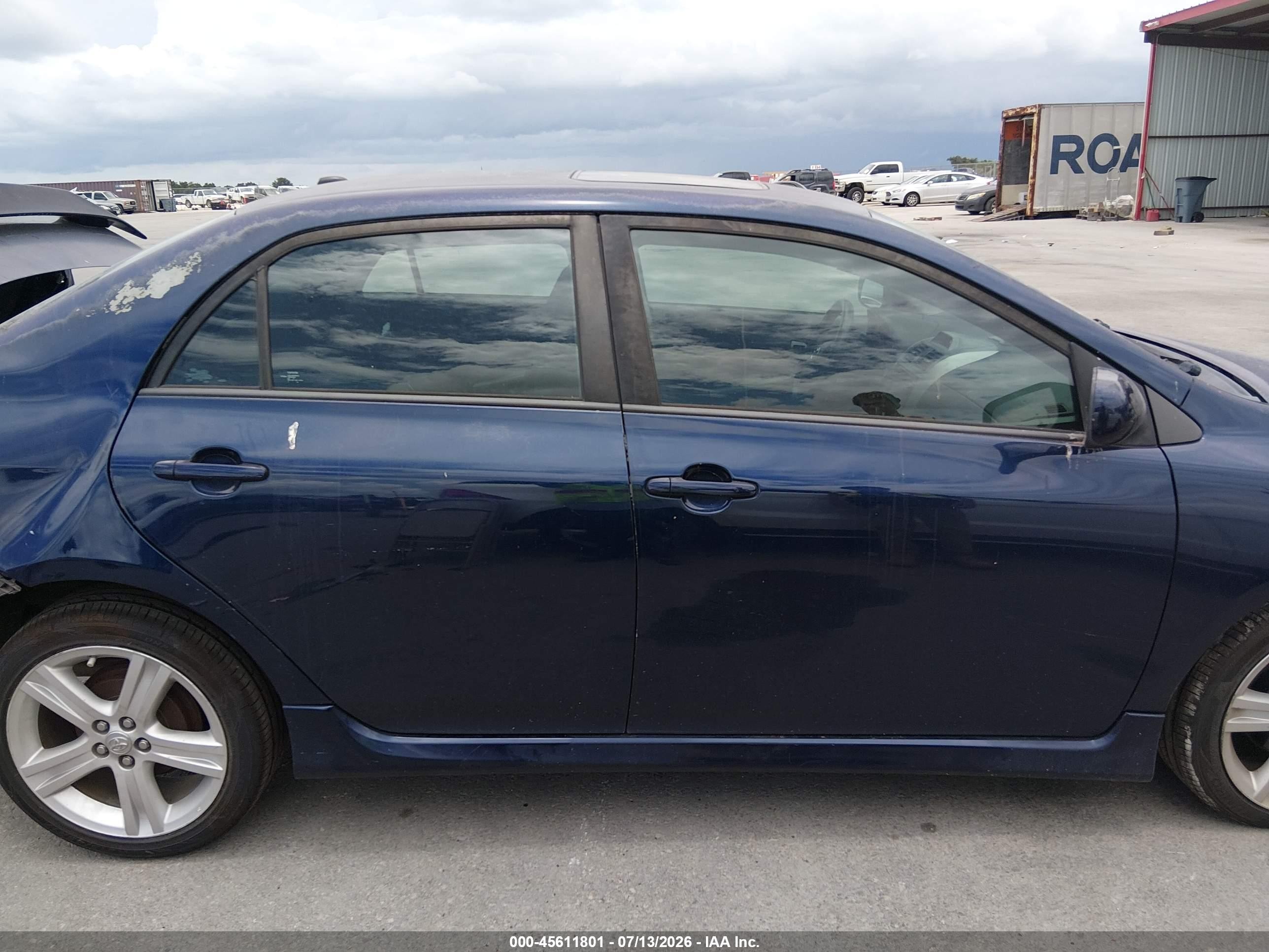 2013 Toyota Corolla S Blue vin: 5YFBU4EE2DP107118