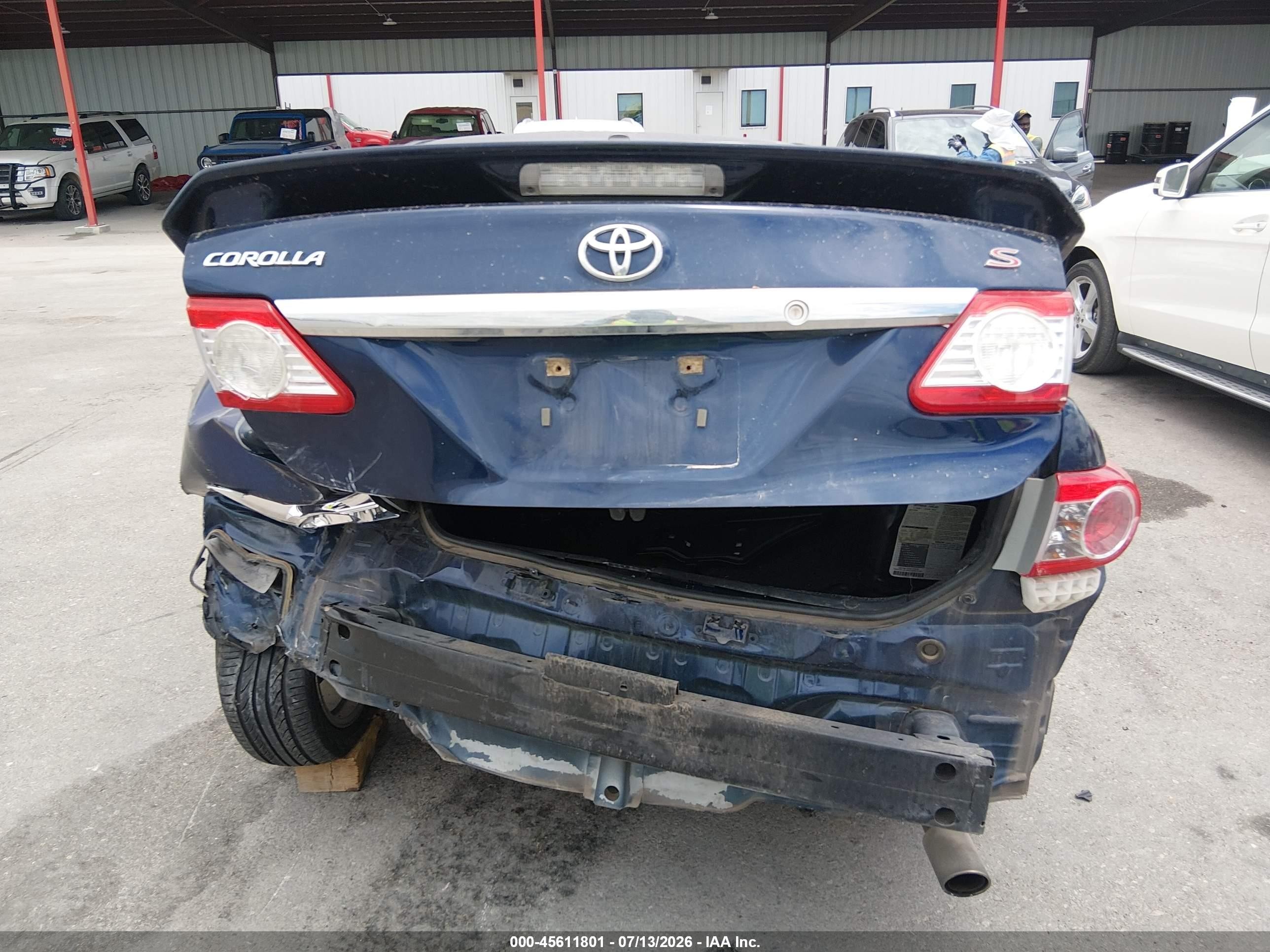 2013 Toyota Corolla S Blue vin: 5YFBU4EE2DP107118