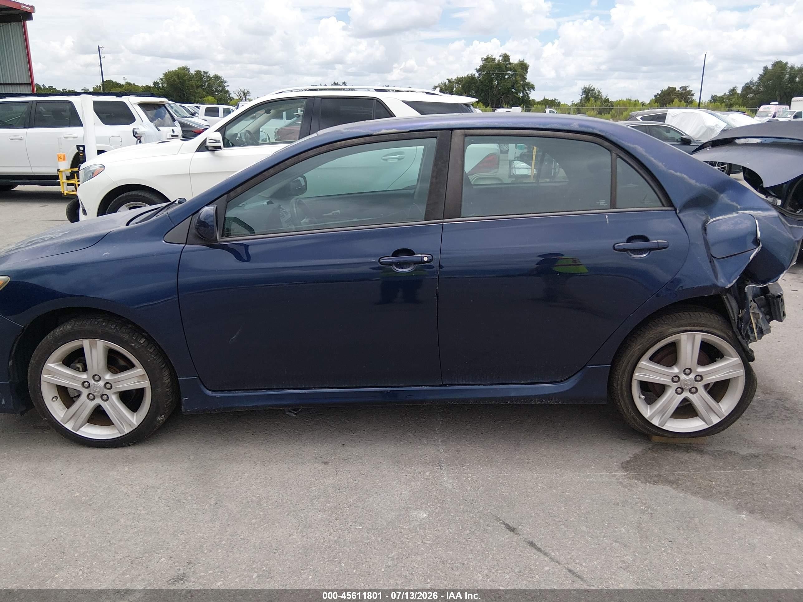 2013 Toyota Corolla S Blue vin: 5YFBU4EE2DP107118