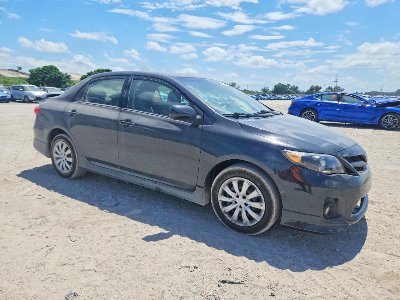 2013 Toyota Corolla S Black vin: 5YFBU4EE2DP111749