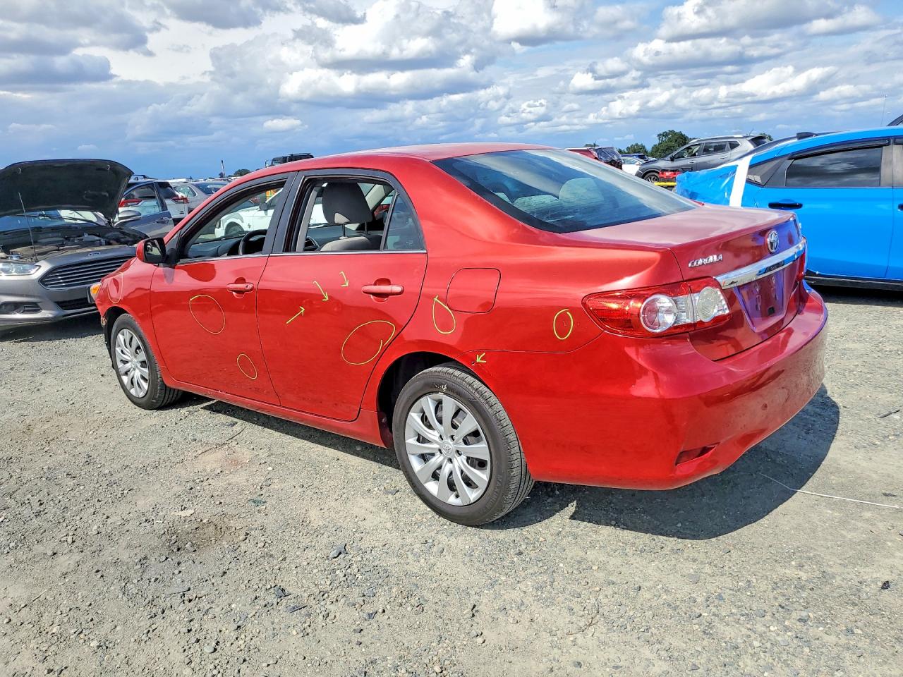 2013 Toyota Corolla Le Бордовый vin: 5YFBU4EE2DP123643