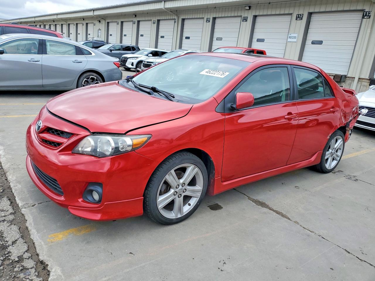 2013 Toyota Corolla S Красный vin: 5YFBU4EE2DP126672