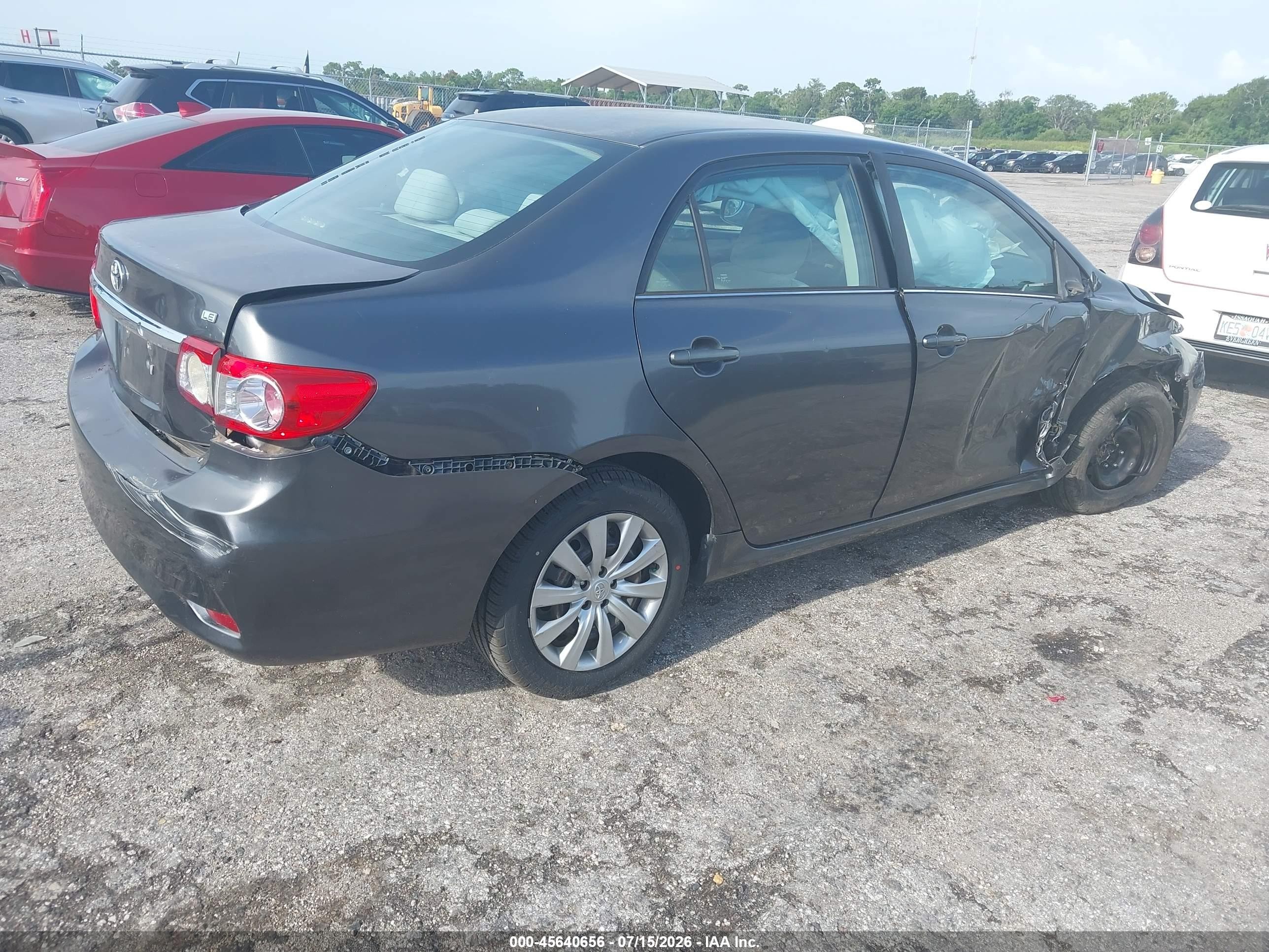 2013 Toyota Corolla Le Серый vin: 5YFBU4EE2DP130480
