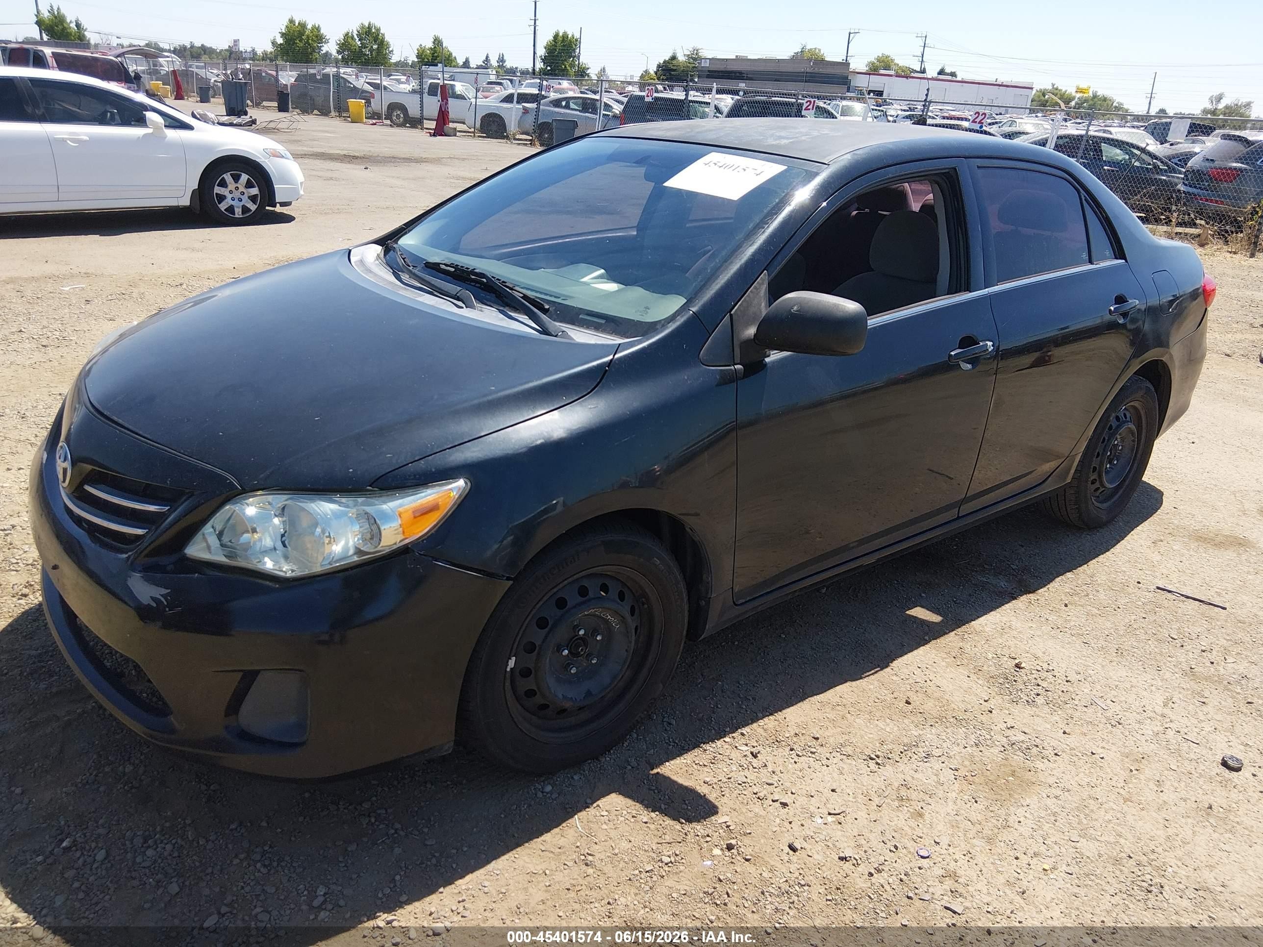 2013 Toyota Corolla Le Black vin: 5YFBU4EE2DP130642