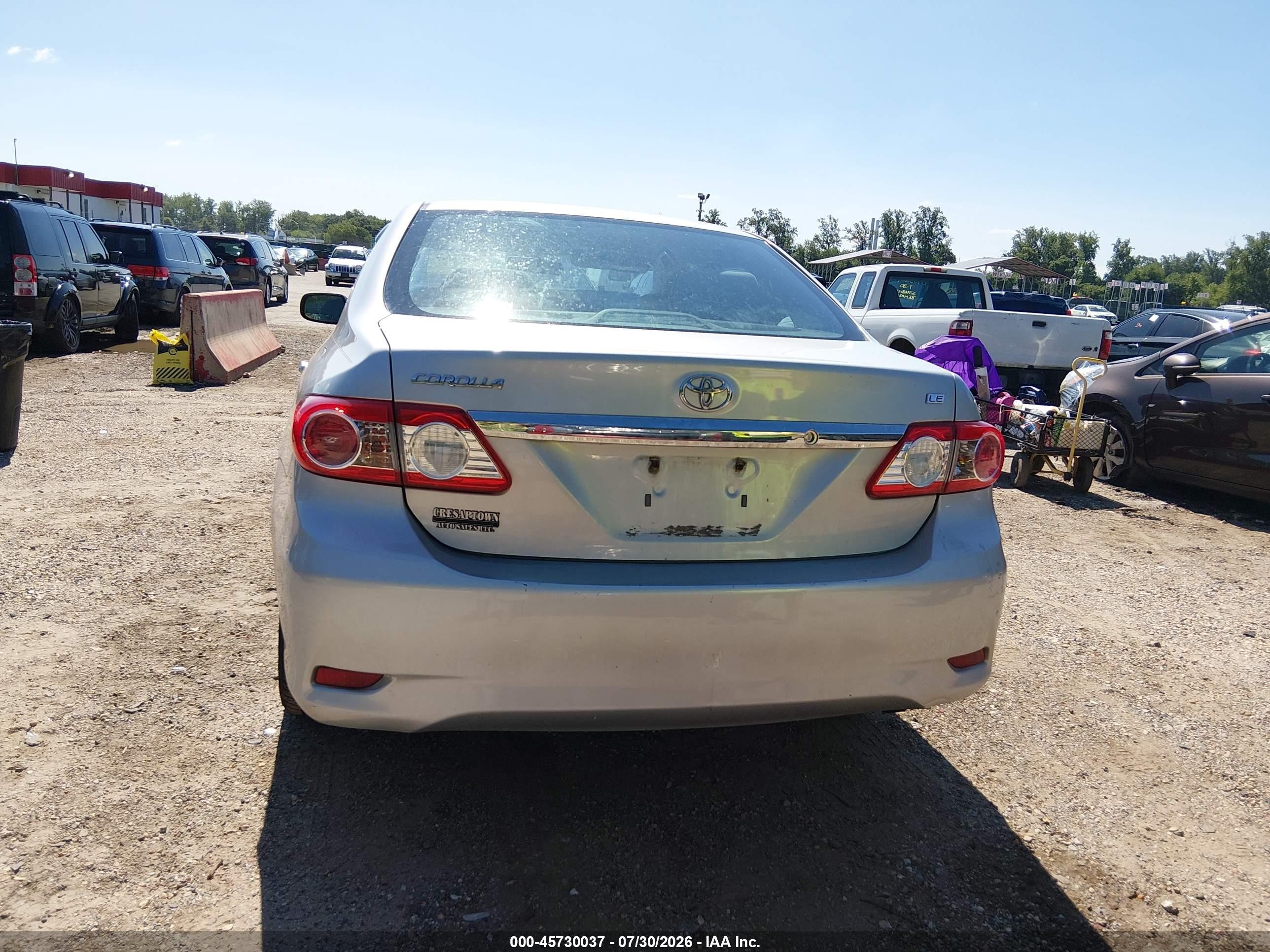 2013 Toyota Corolla Le Silver vin: 5YFBU4EE2DP143634