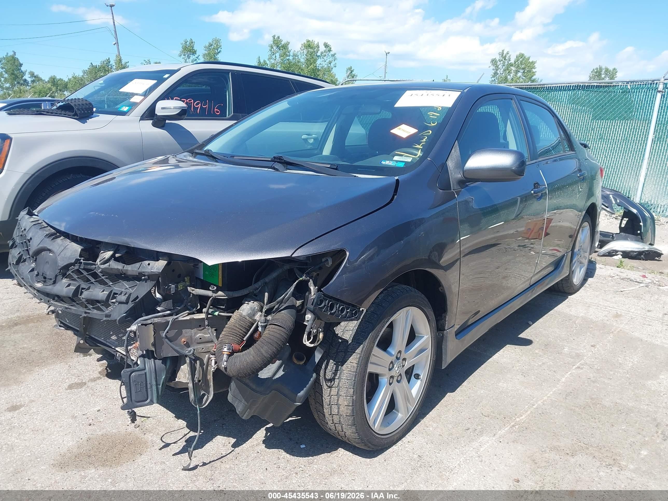 2013 Toyota Corolla S Gray vin: 5YFBU4EE2DP152253