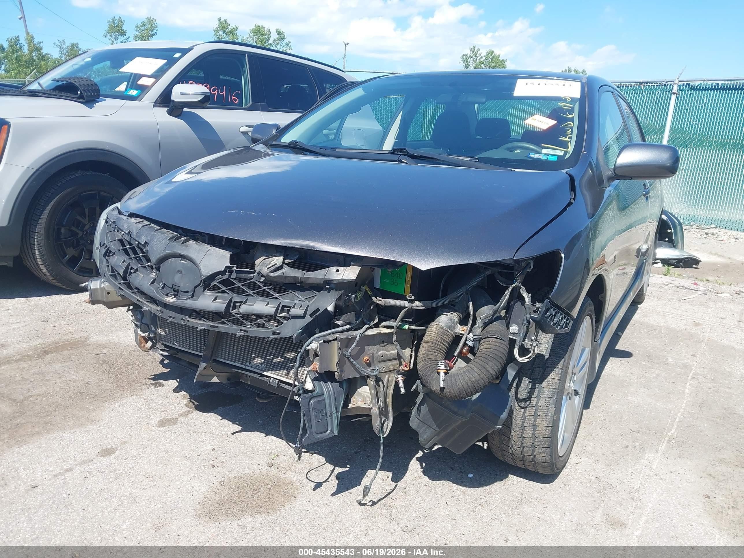 2013 Toyota Corolla S Gray vin: 5YFBU4EE2DP152253
