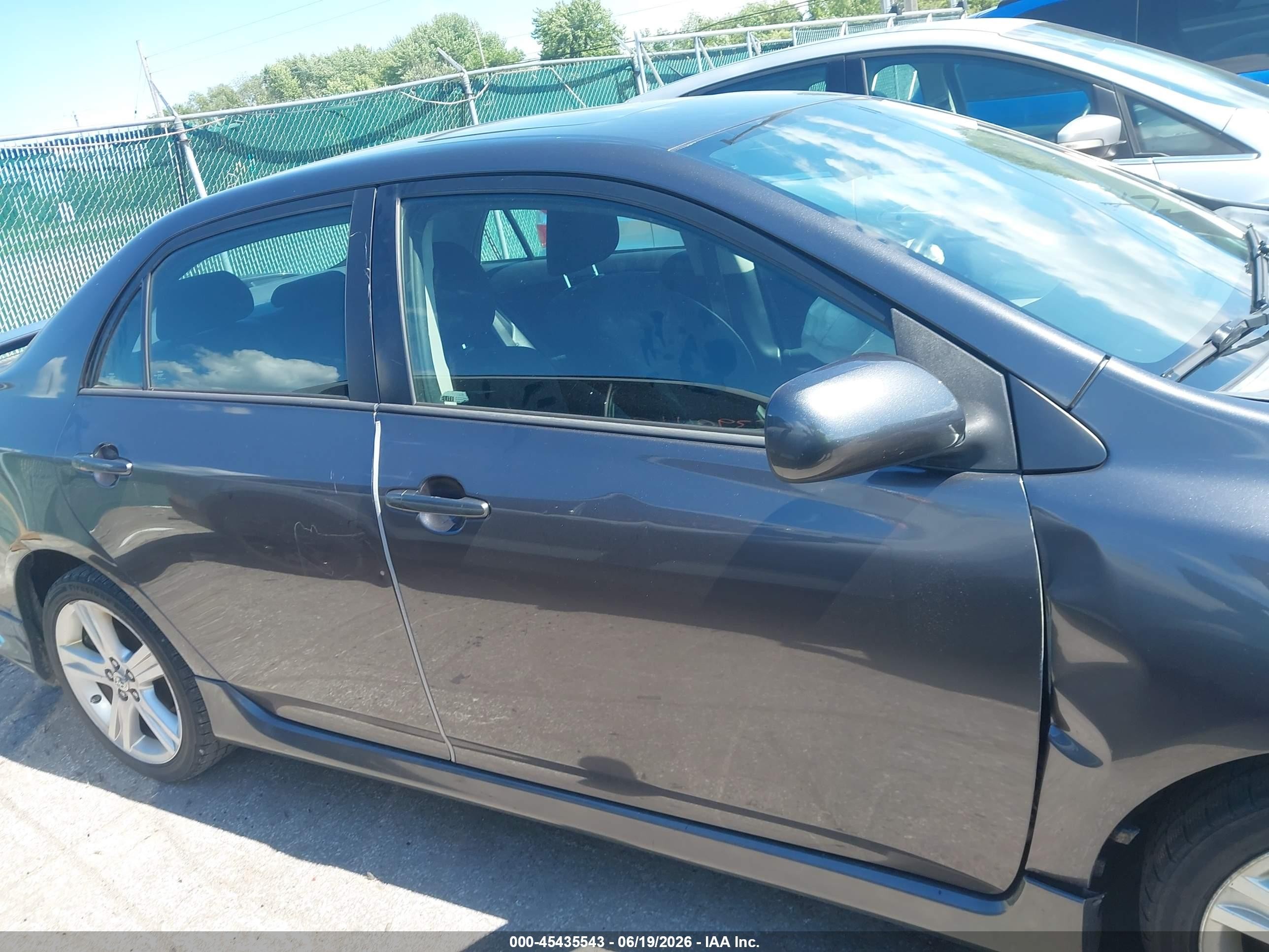 2013 Toyota Corolla S Gray vin: 5YFBU4EE2DP152253