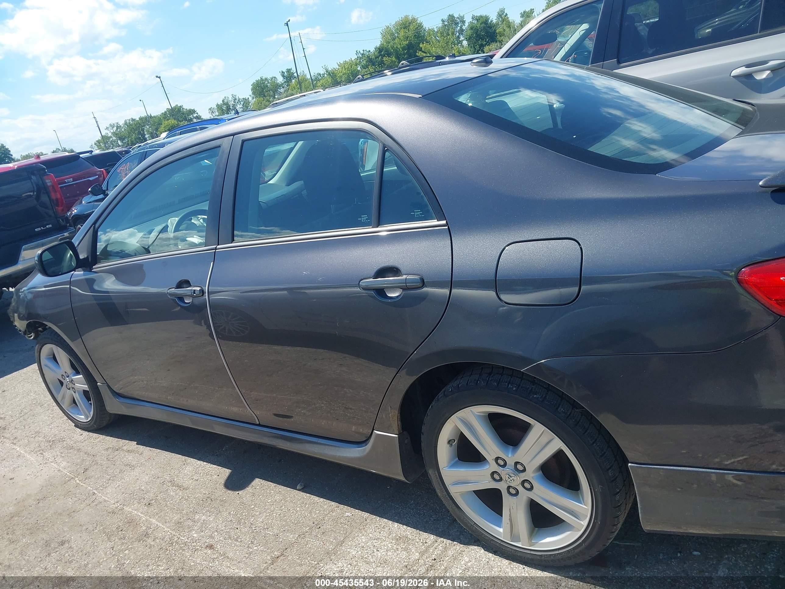 2013 Toyota Corolla S Gray vin: 5YFBU4EE2DP152253