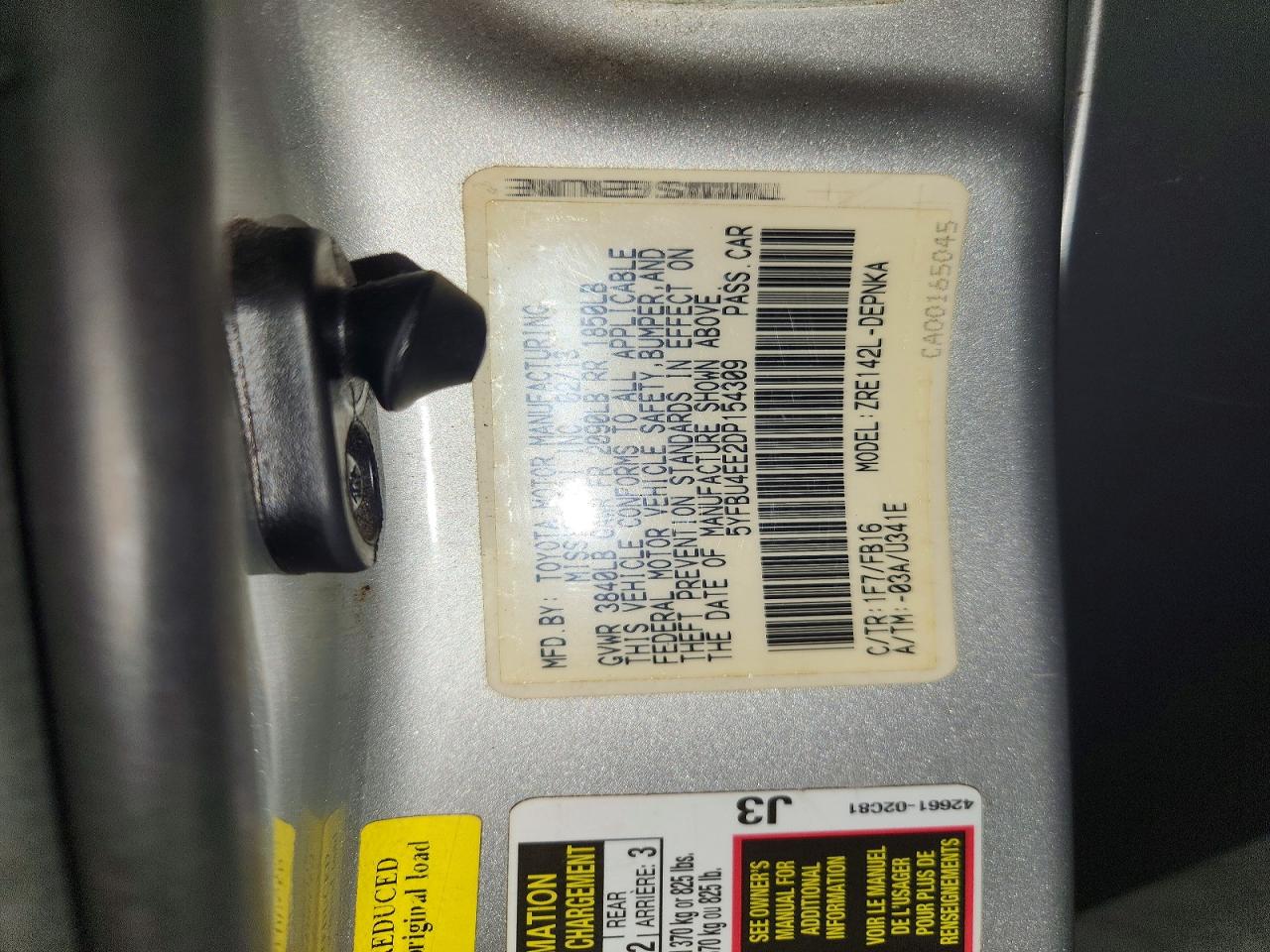 2013 Toyota Corolla Le Silver vin: 5YFBU4EE2DP154309