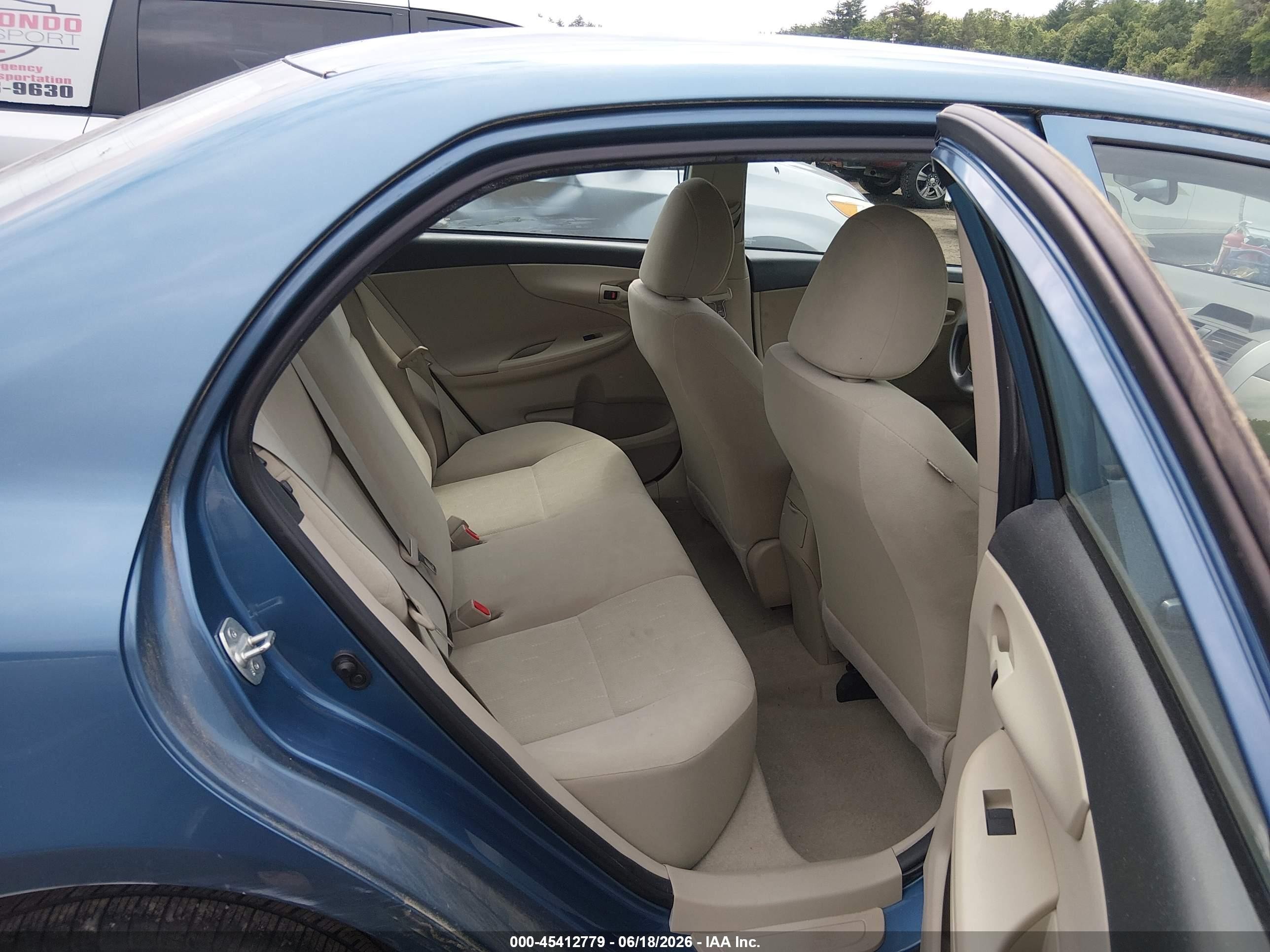 2013 Toyota Corolla L Blue vin: 5YFBU4EE2DP165259
