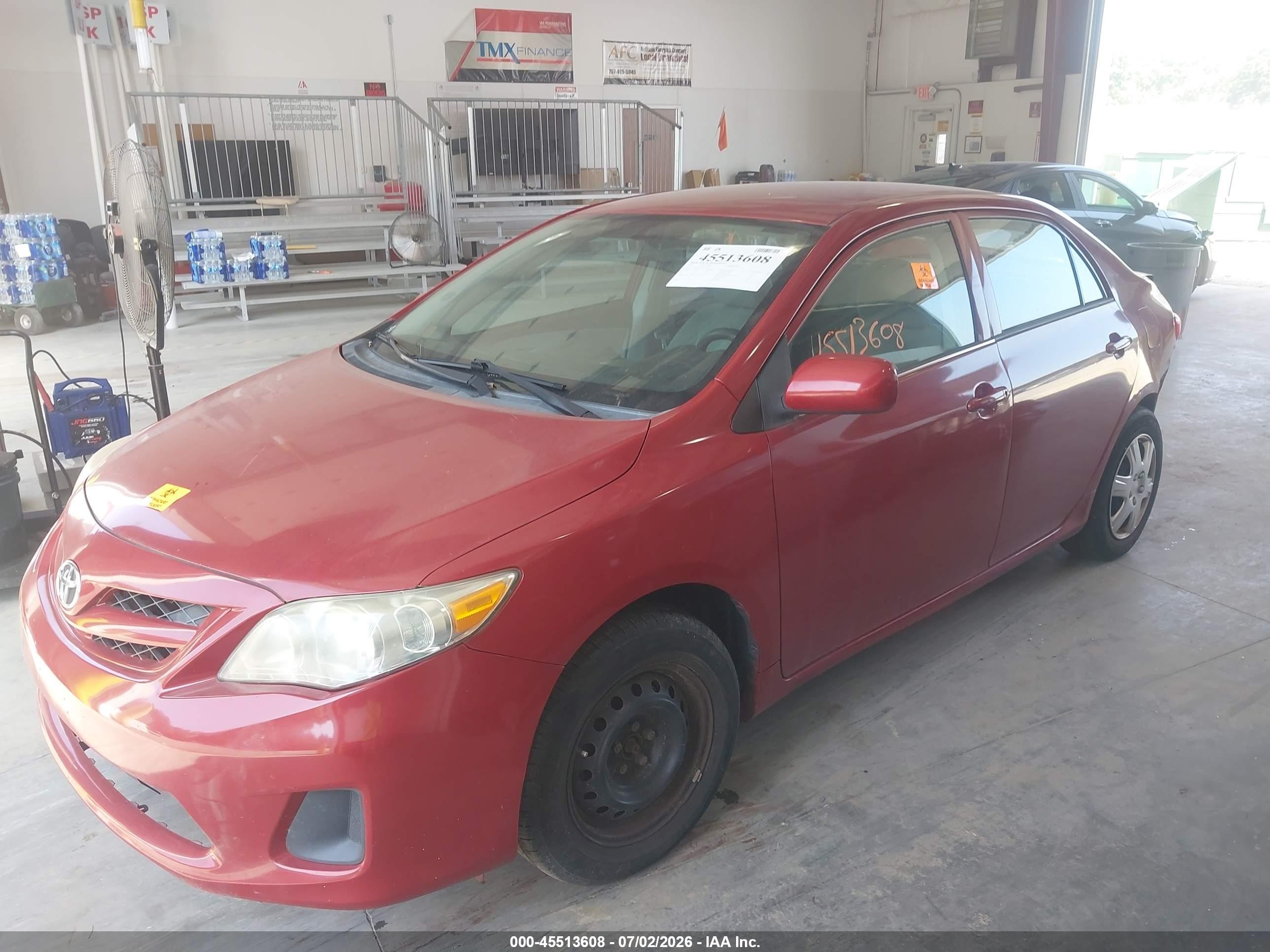 2013 Toyota Corolla L Red vin: 5YFBU4EE2DP167271