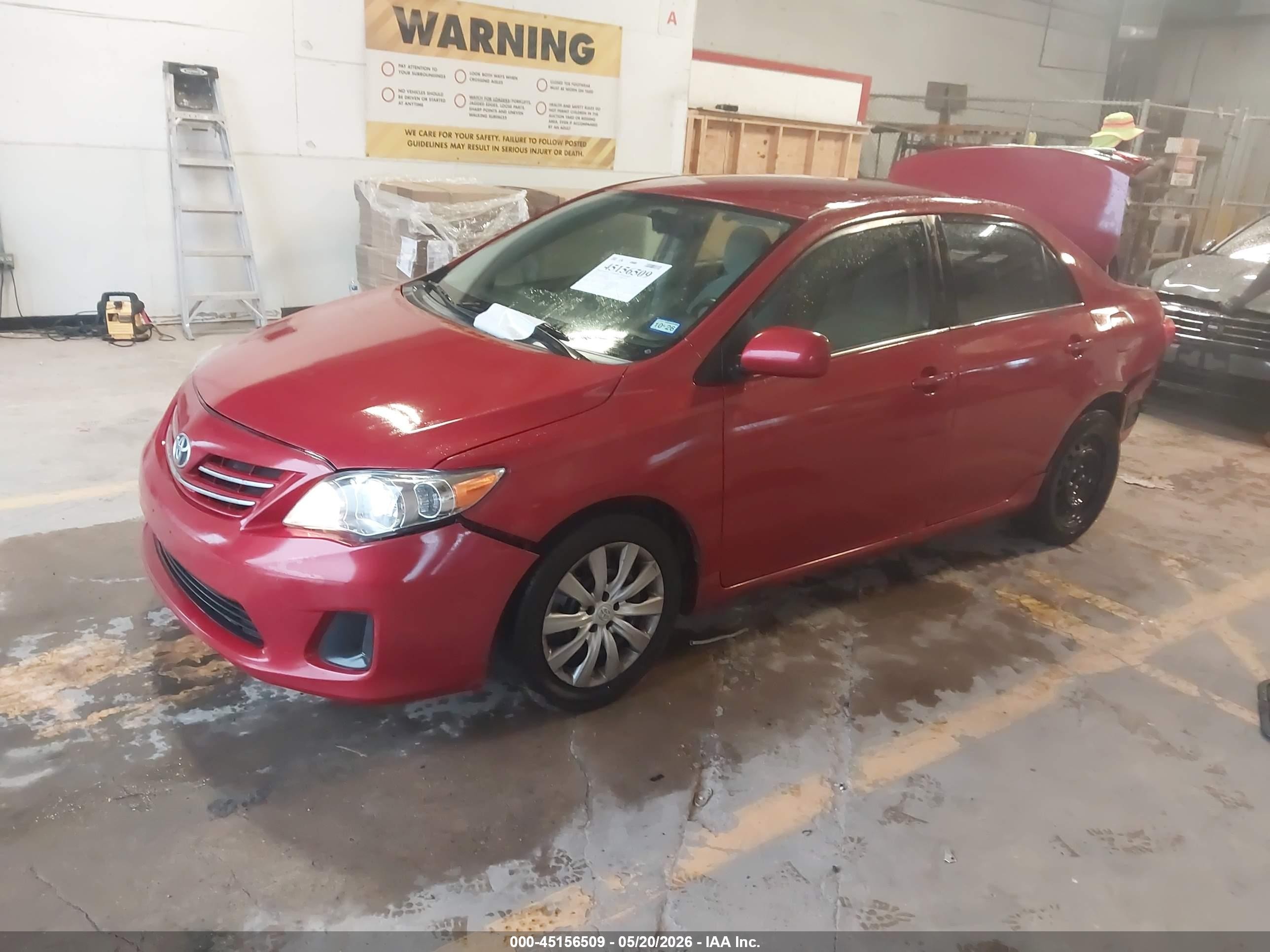 2013 Toyota Corolla L/le/le Special Edition/s/s Special Edition Красный vin: 5YFBU4EE2DP188038