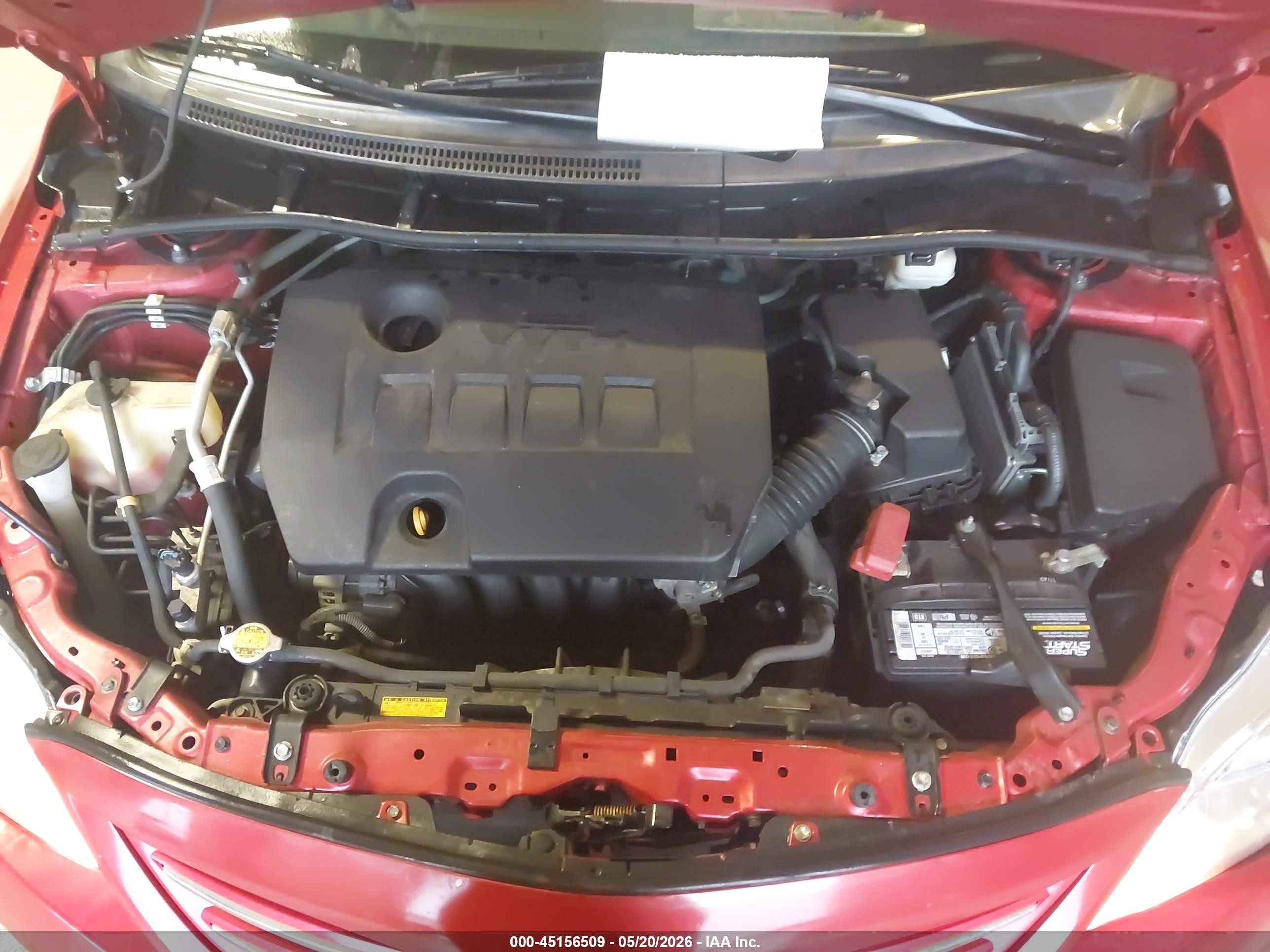 2013 Toyota Corolla L/le/le Special Edition/s/s Special Edition Красный vin: 5YFBU4EE2DP188038
