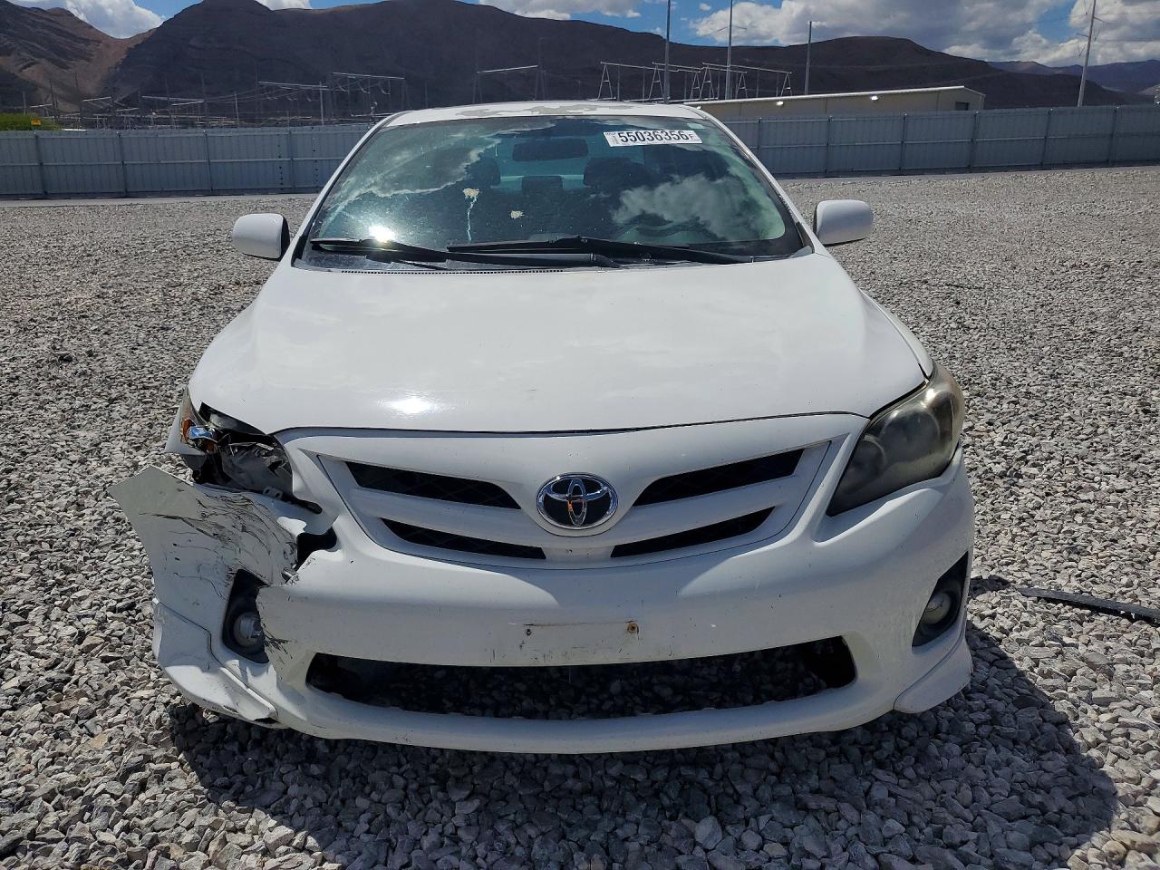 2013 Toyota Corolla S White vin: 5YFBU4EE2DP191232