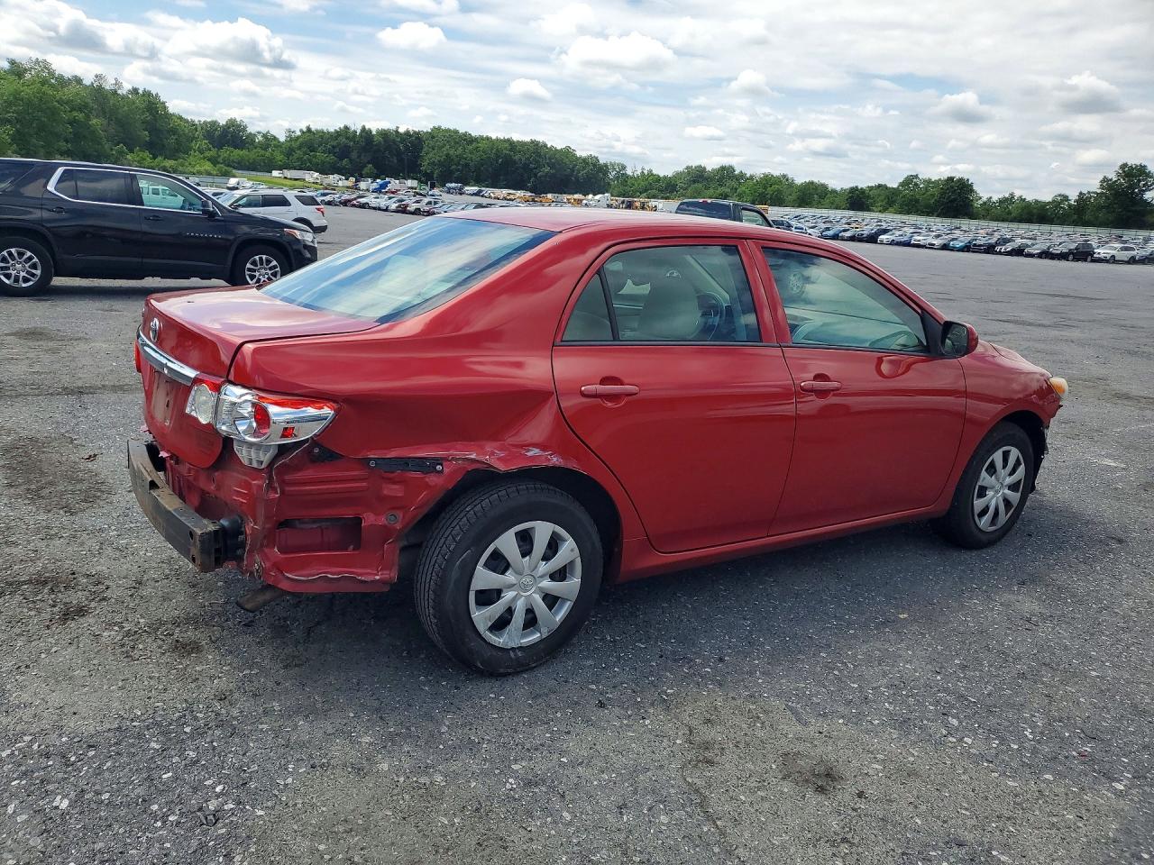 2013 Toyota Corolla L Maroon vin: 5YFBU4EE2DP192008