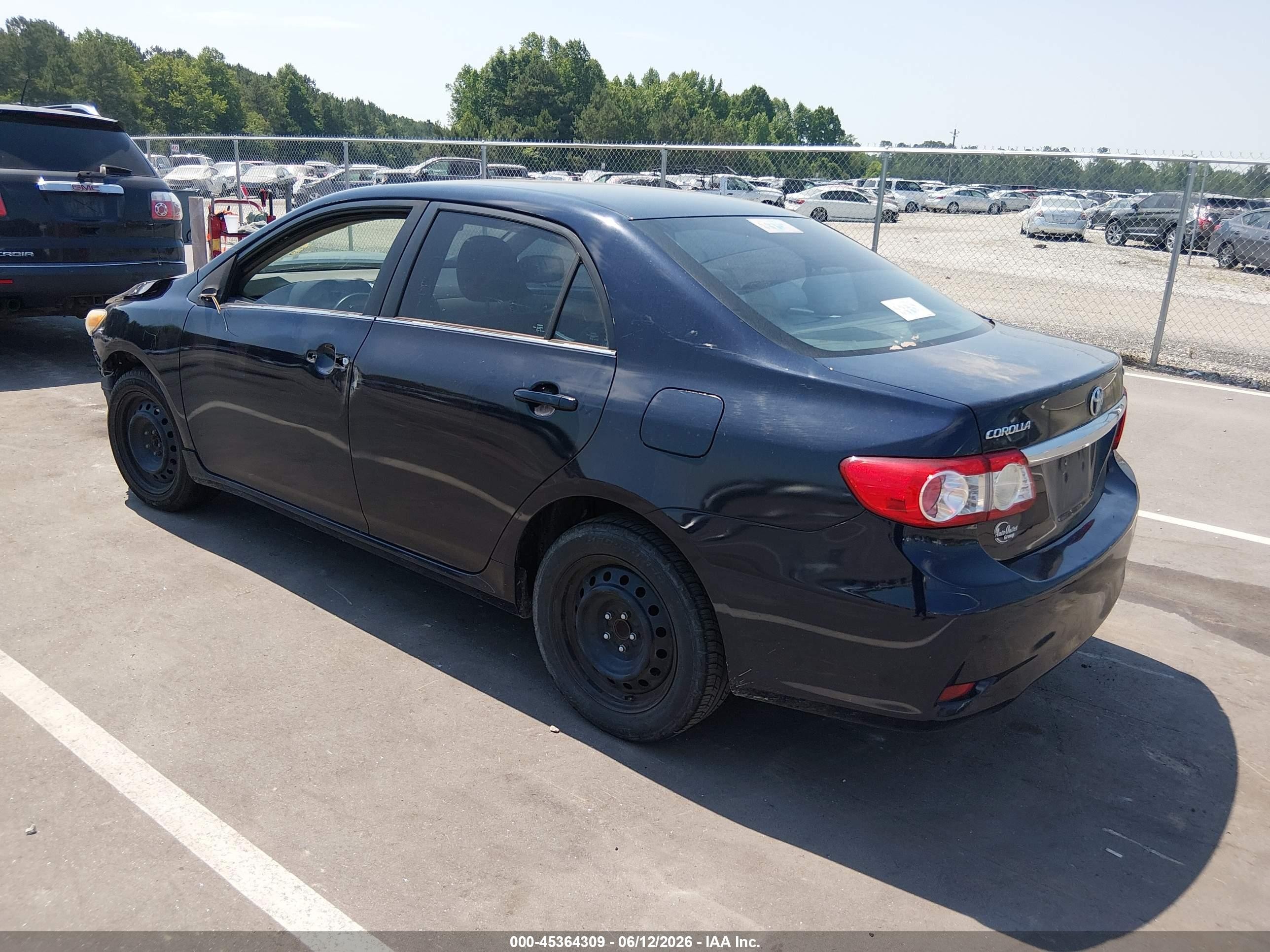 2013 Toyota Corolla Le Black vin: 5YFBU4EE2DP199959
