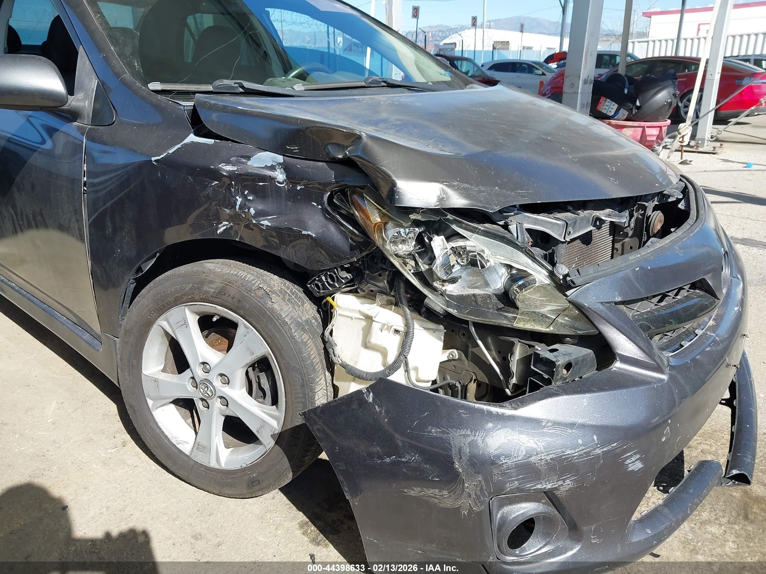 2013 Toyota Corolla S Gray vin: 5YFBU4EE2DP205890