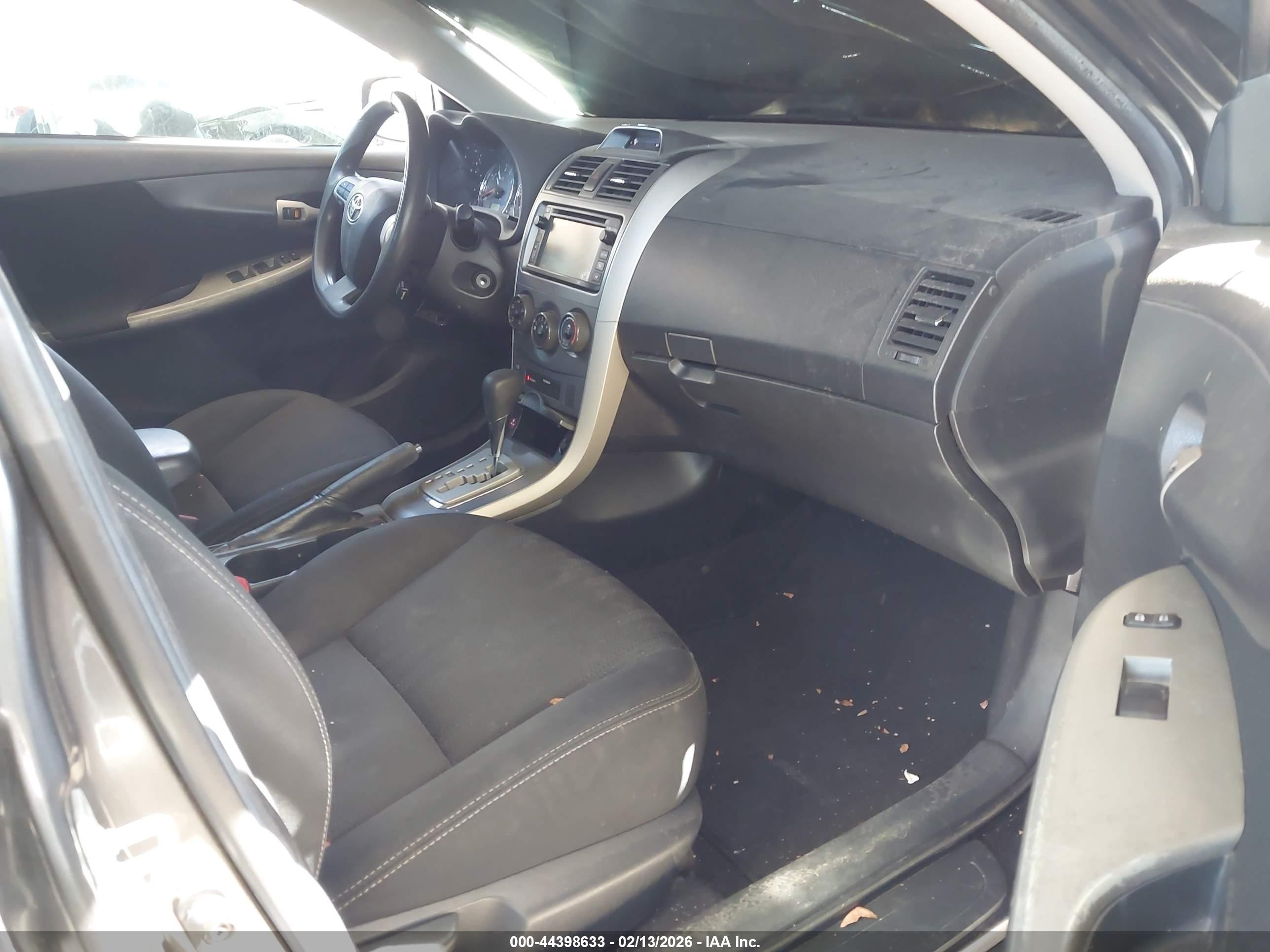 2013 Toyota Corolla S Gray vin: 5YFBU4EE2DP205890