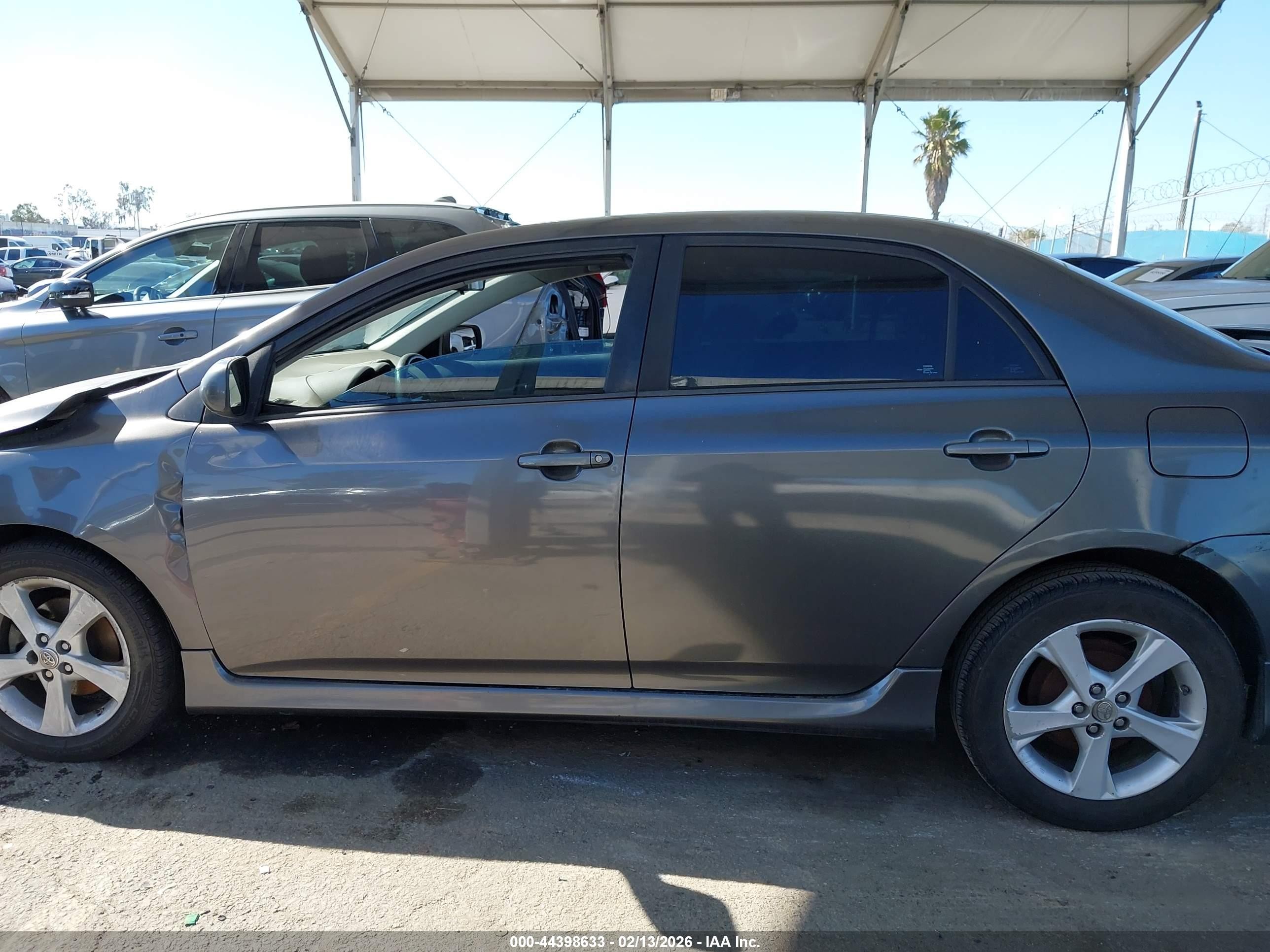 2013 Toyota Corolla S Gray vin: 5YFBU4EE2DP205890