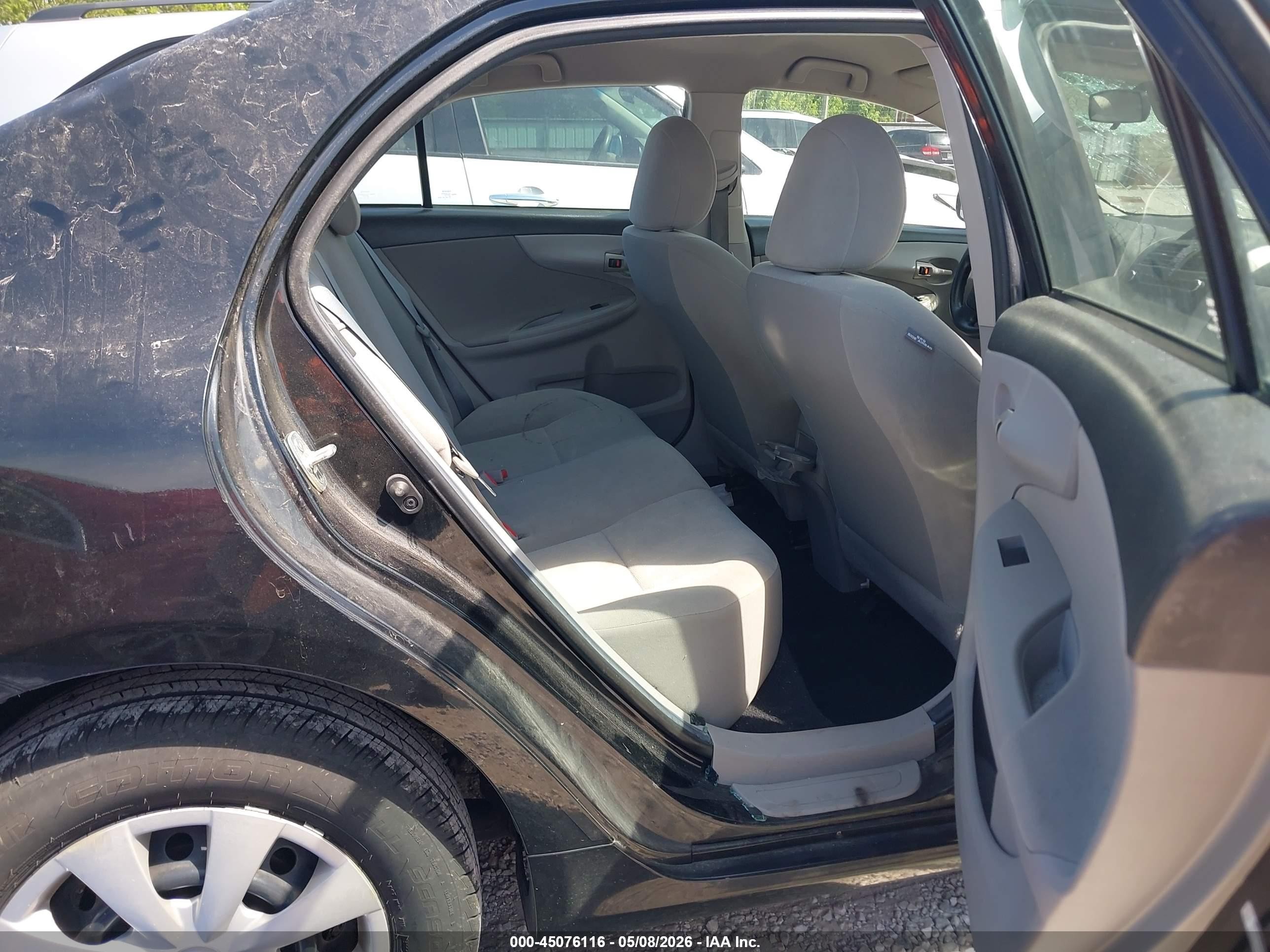 2013 Toyota Corolla L Black vin: 5YFBU4EE2DP209406