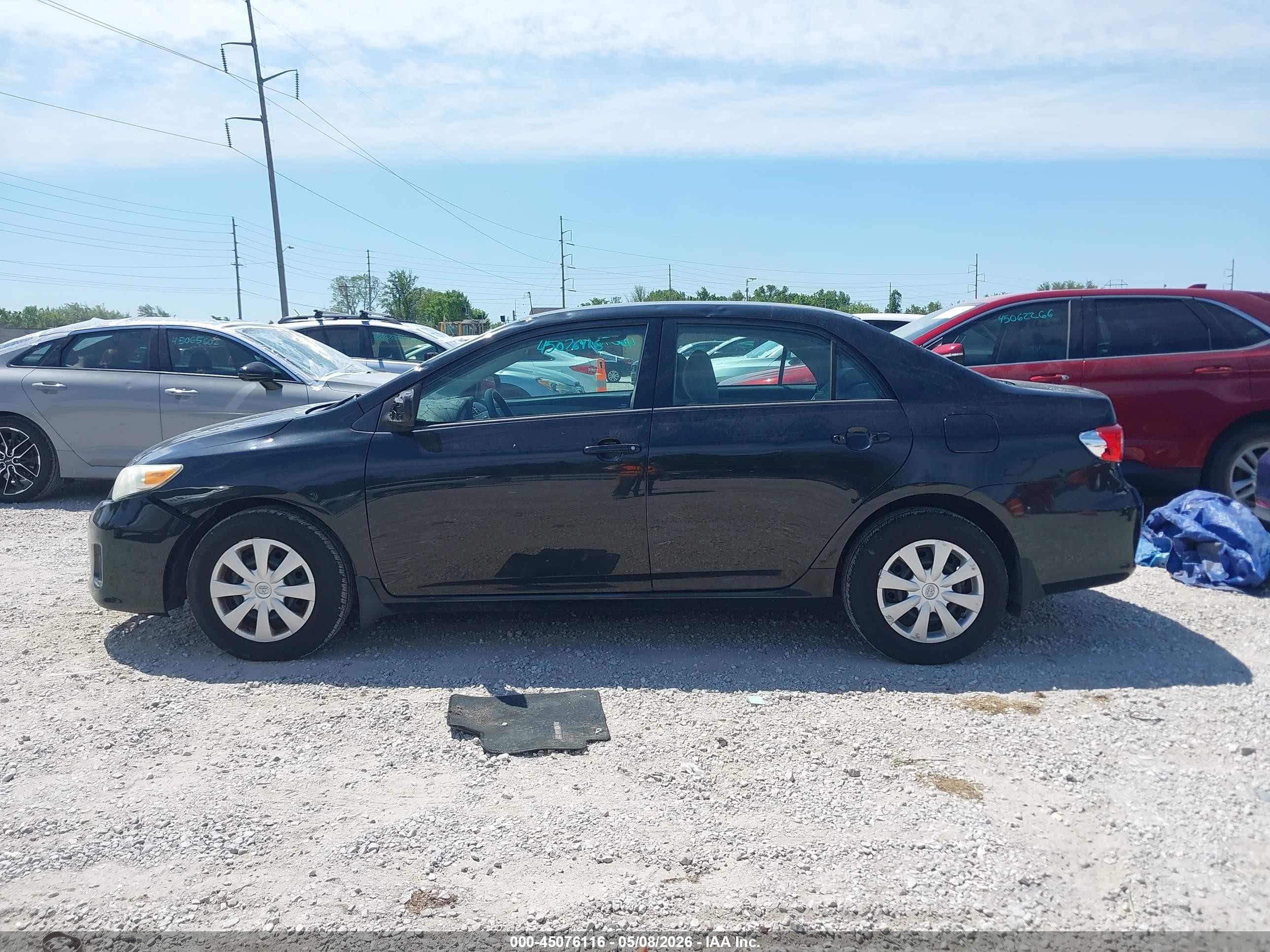 2013 Toyota Corolla L Black vin: 5YFBU4EE2DP209406