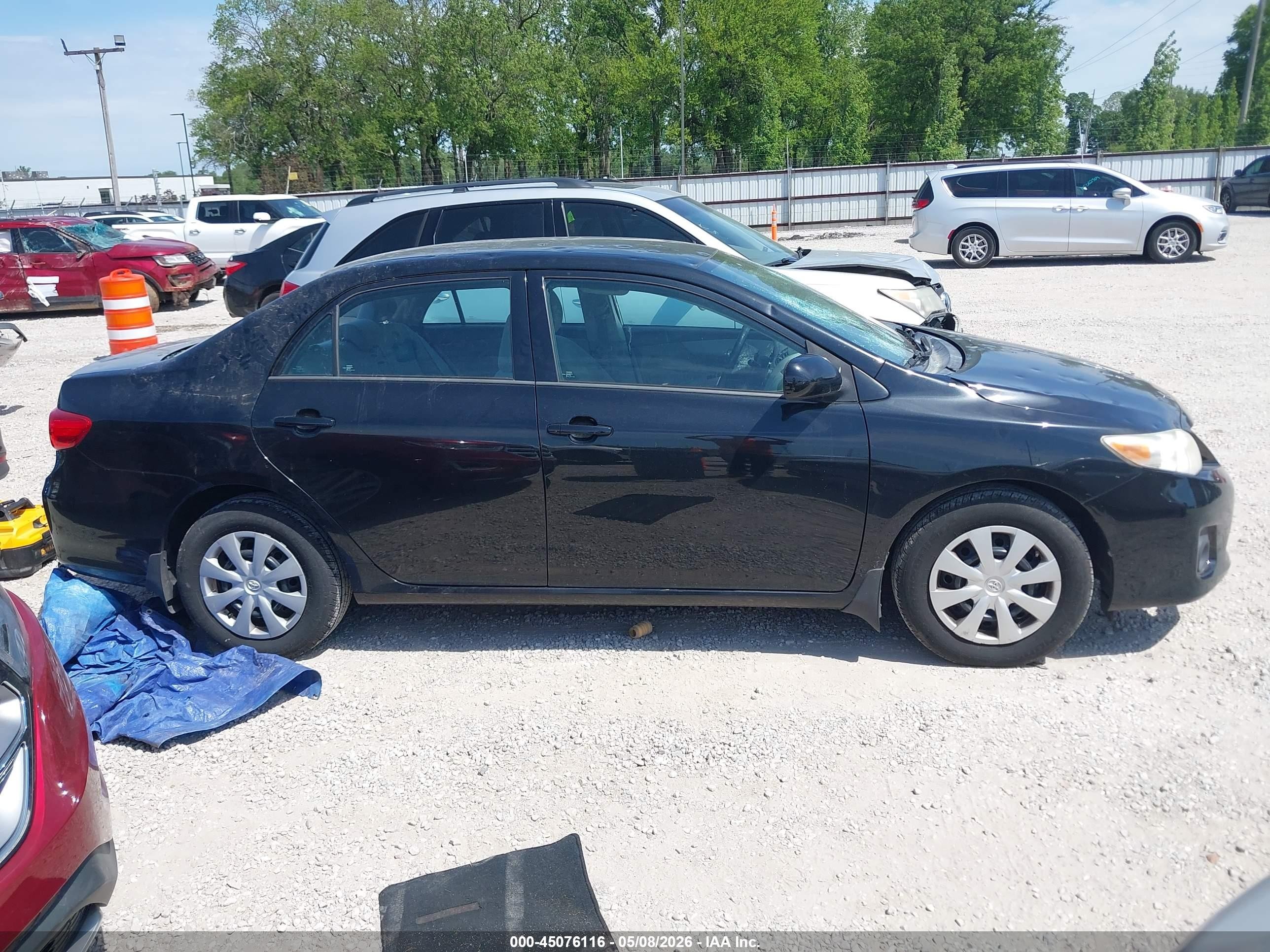 2013 Toyota Corolla L Black vin: 5YFBU4EE2DP209406
