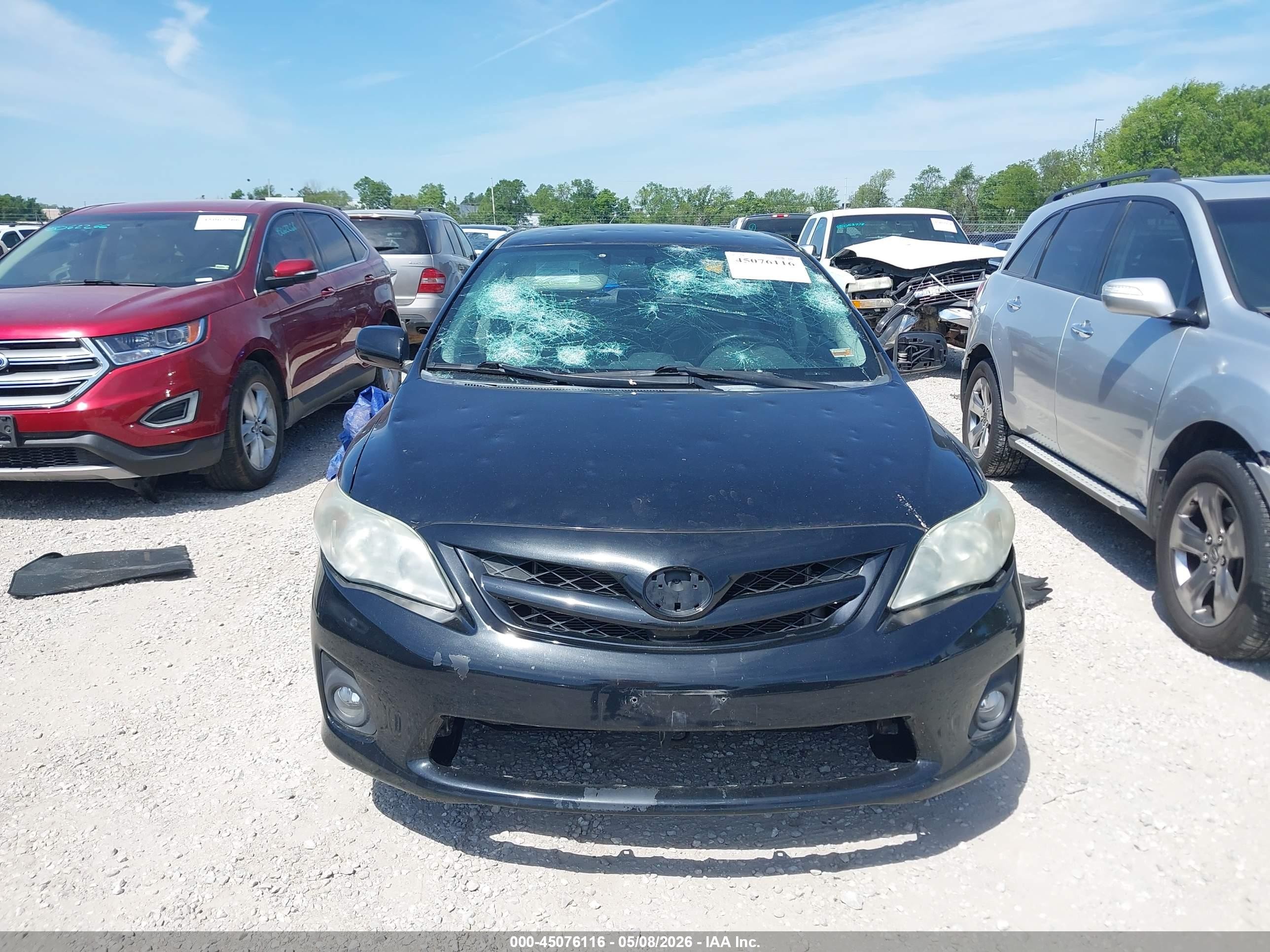 2013 Toyota Corolla L Black vin: 5YFBU4EE2DP209406