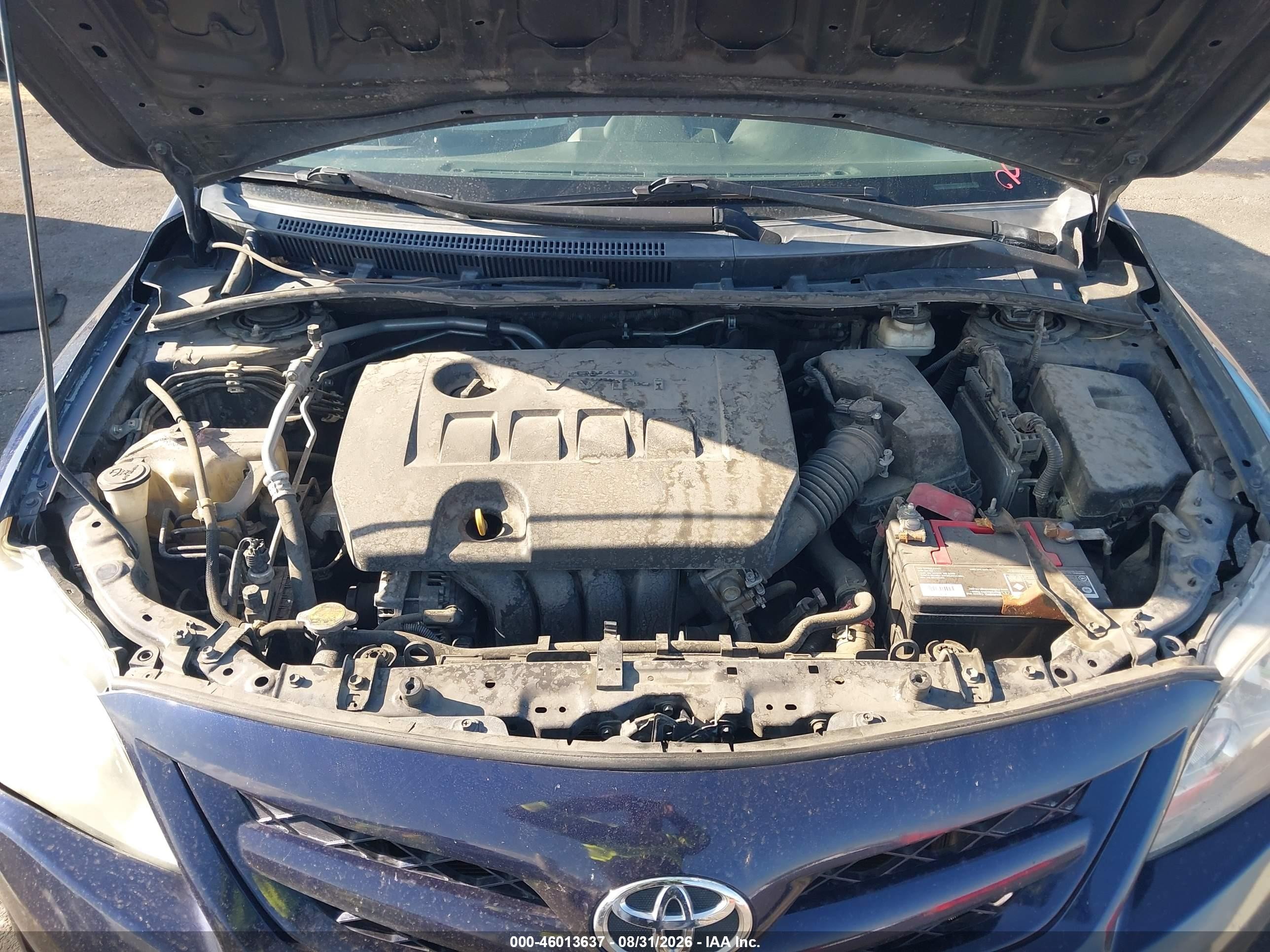 2013 Toyota Corolla L Blue vin: 5YFBU4EE2DP211060