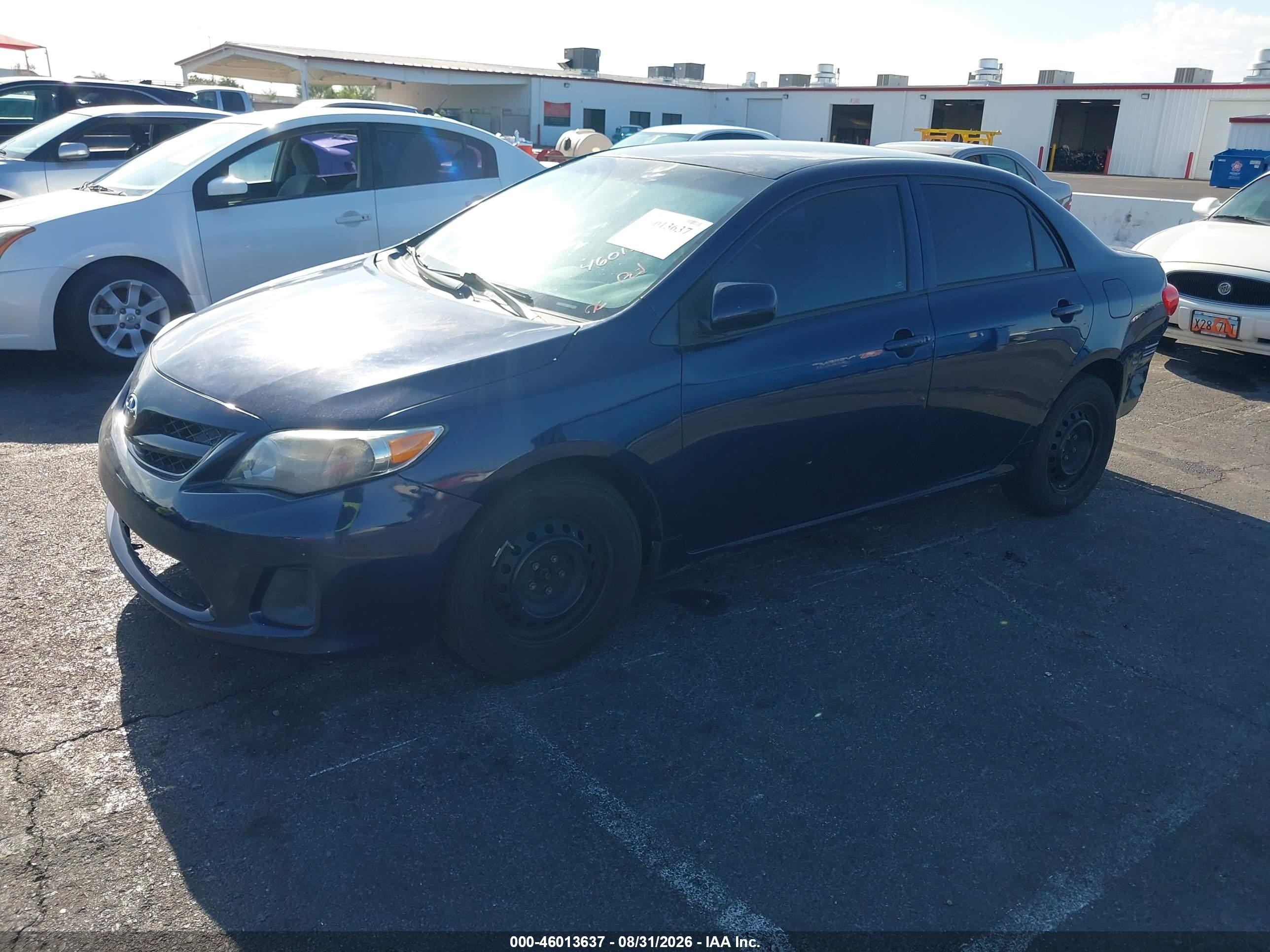 2013 Toyota Corolla L Blue vin: 5YFBU4EE2DP211060