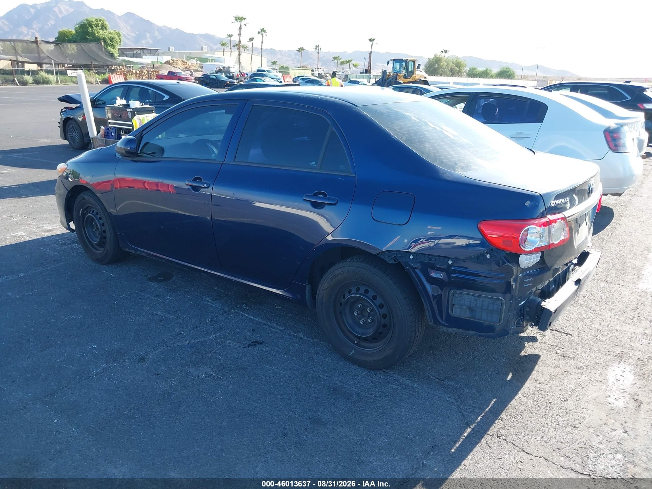 2013 Toyota Corolla L Blue vin: 5YFBU4EE2DP211060