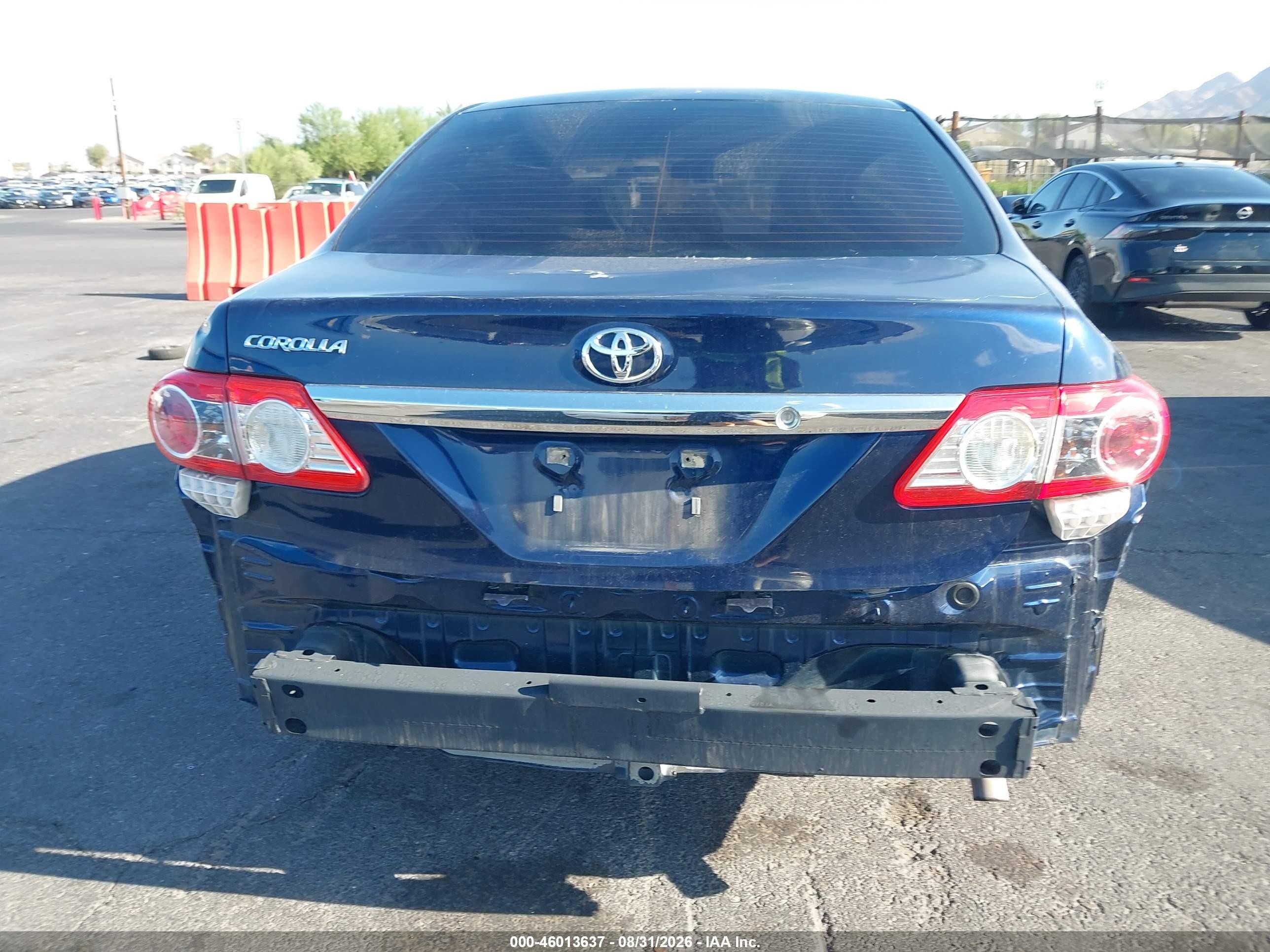 2013 Toyota Corolla L Blue vin: 5YFBU4EE2DP211060