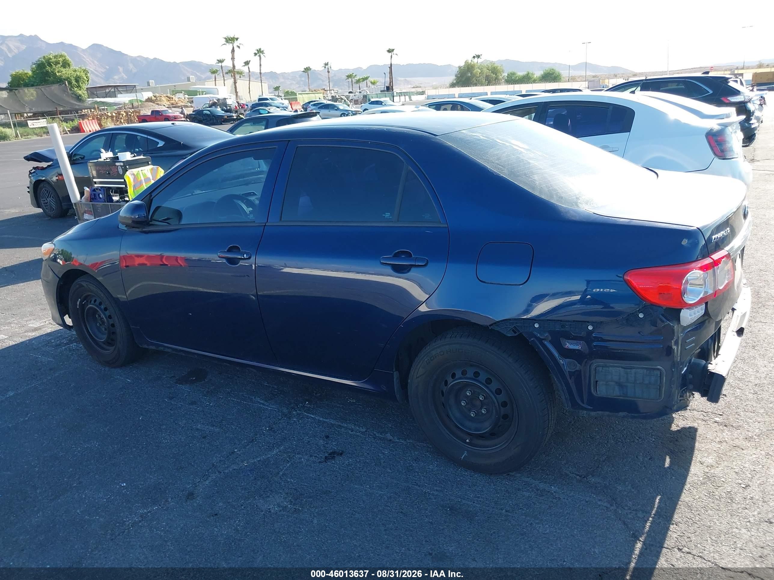 2013 Toyota Corolla L Blue vin: 5YFBU4EE2DP211060