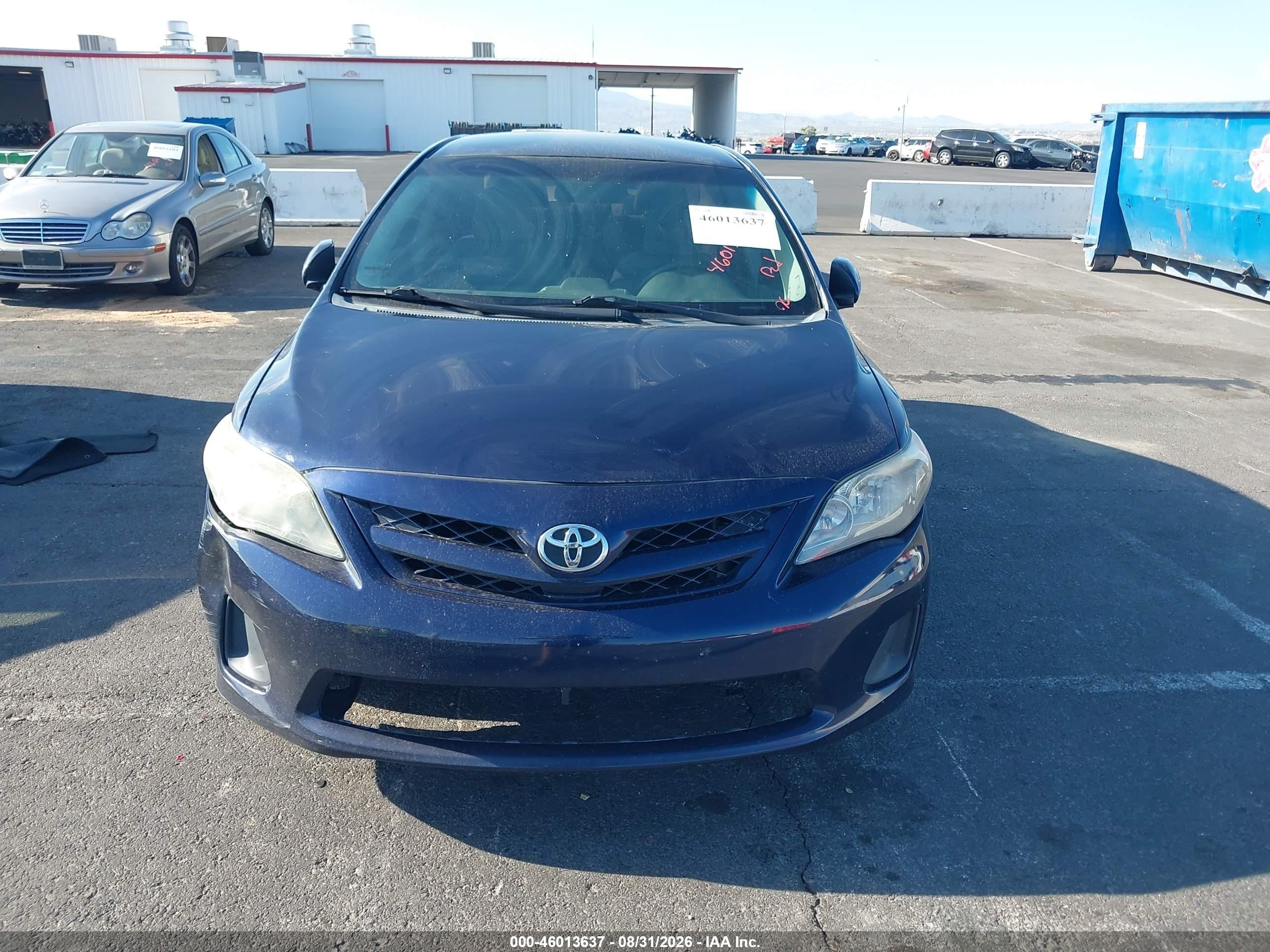 2013 Toyota Corolla L Blue vin: 5YFBU4EE2DP211060
