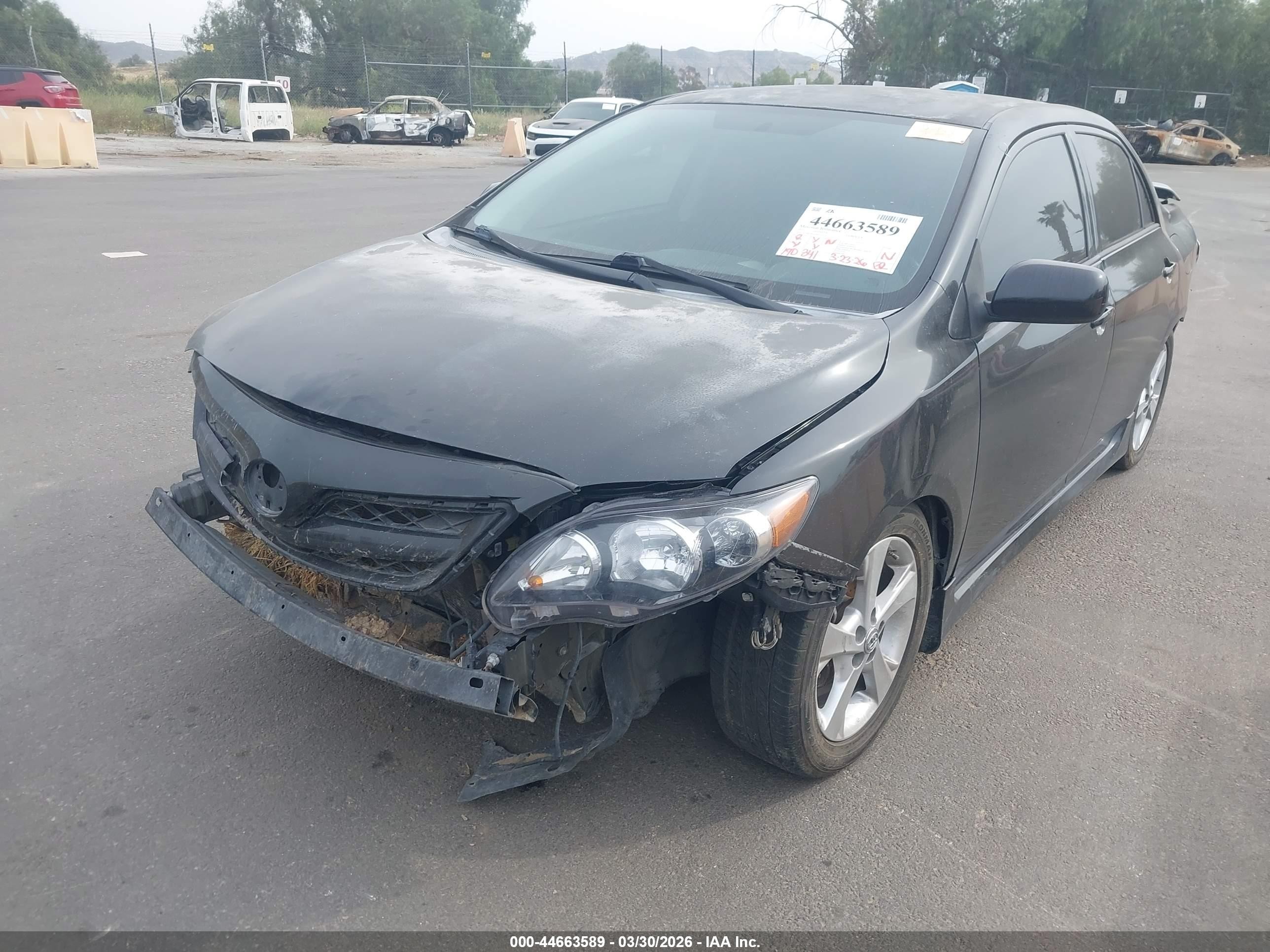 2013 Toyota Corolla S Black vin: 5YFBU4EE2DP212273