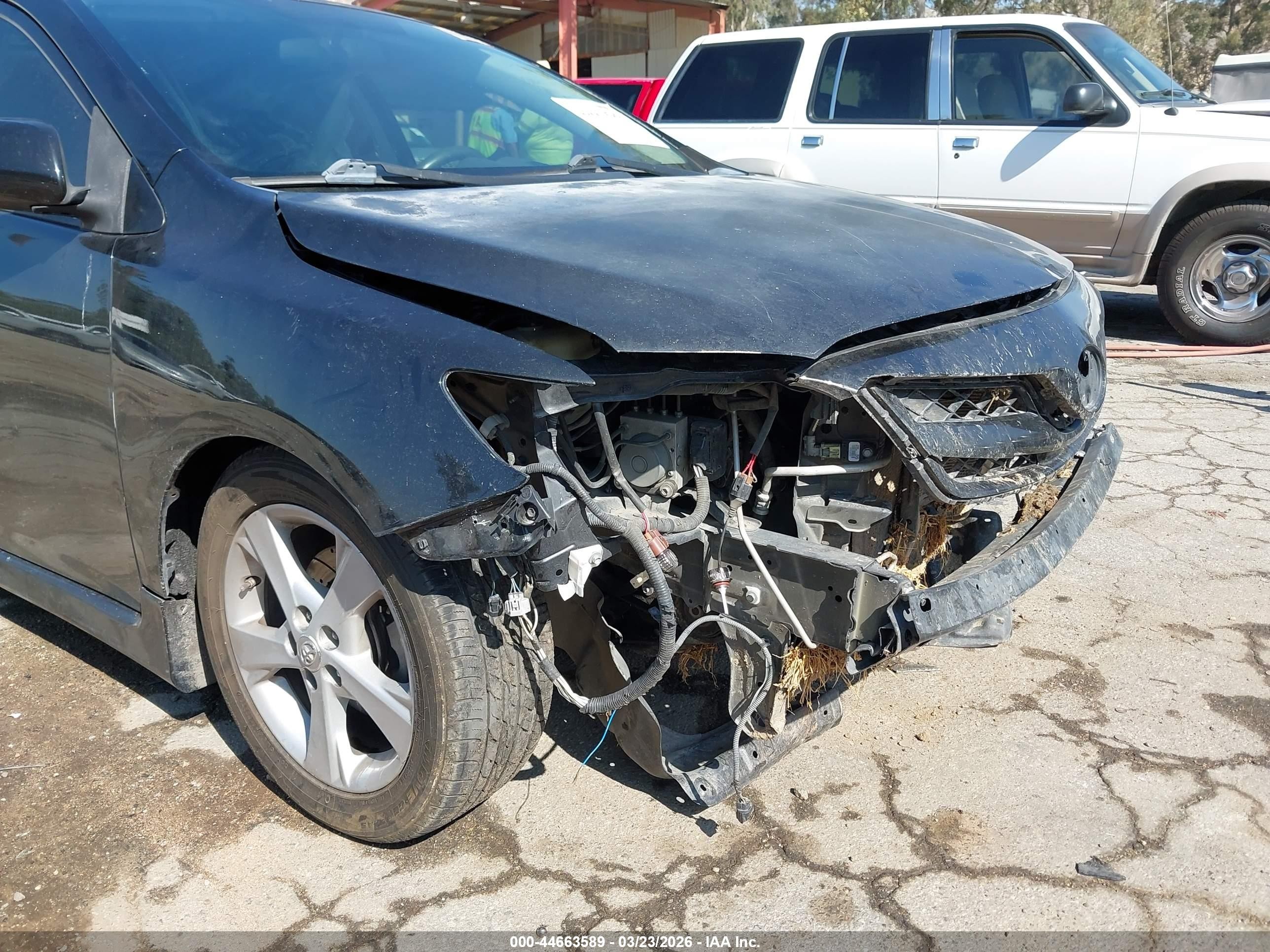 2013 Toyota Corolla S Black vin: 5YFBU4EE2DP212273
