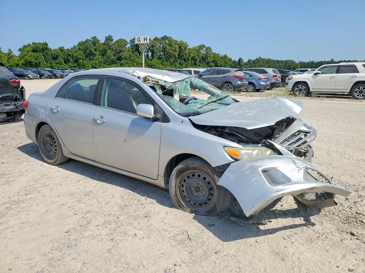 2013 Toyota Corolla Le Серебряный vin: 5YFBU4EE2DP223094