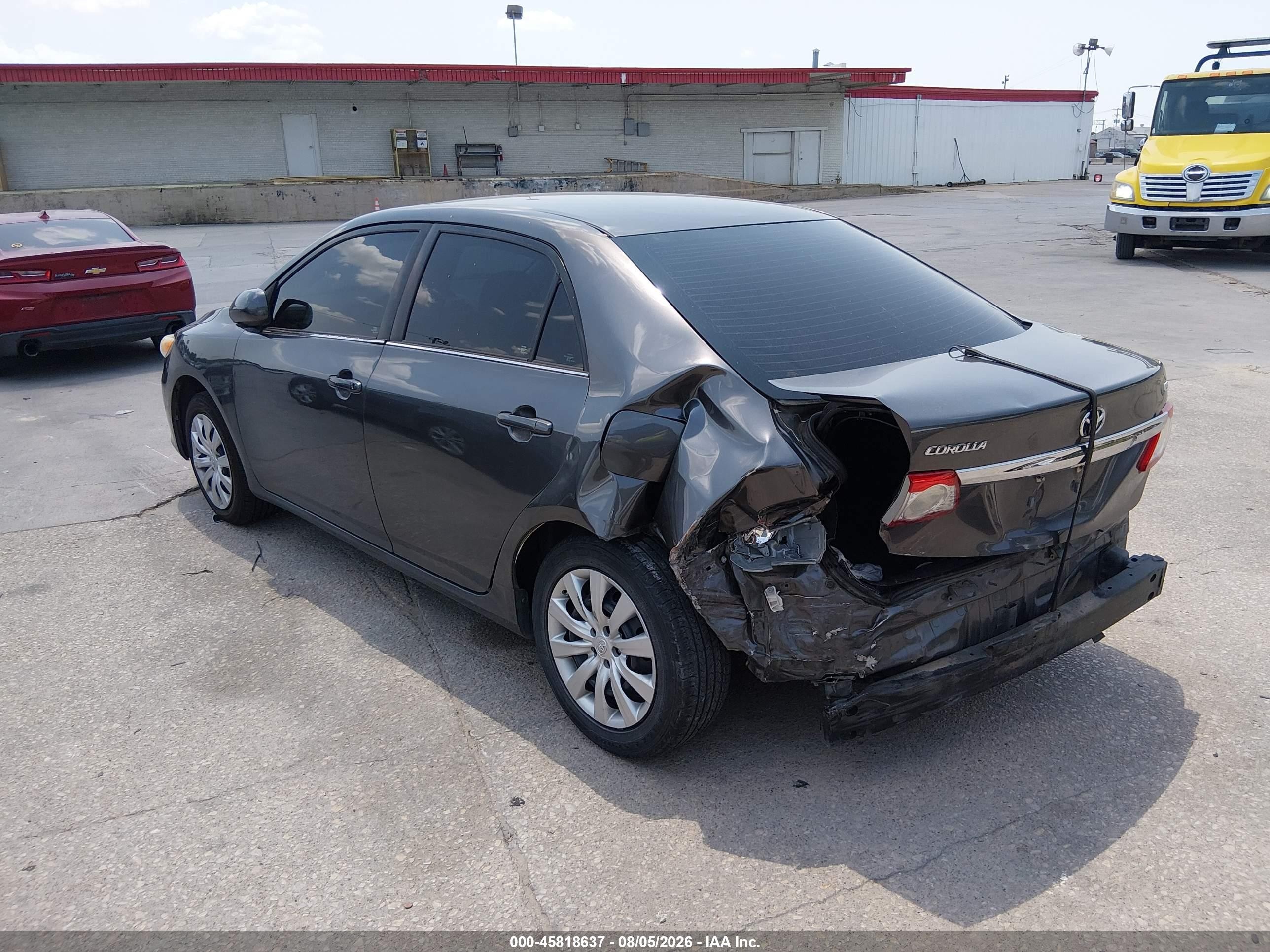 2013 Toyota Corolla Le Gray vin: 5YFBU4EE2DP224116