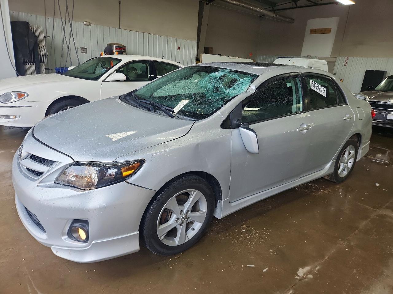 2012 Toyota Corolla S Silver vin: 5YFBU4EE3CP009889