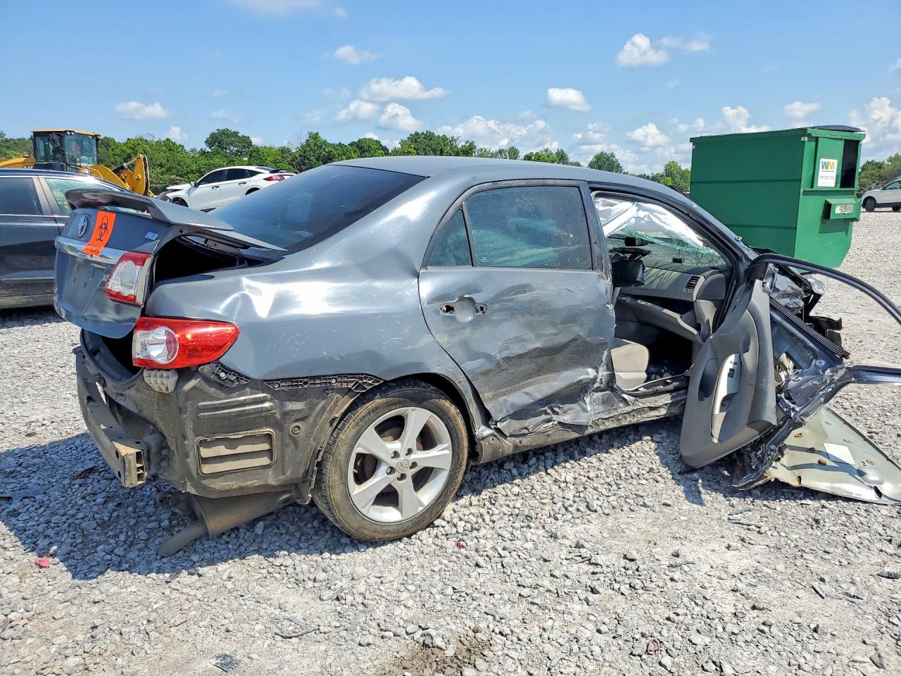 2012 Toyota Corolla Le Gray vin: 5YFBU4EE3CP010587