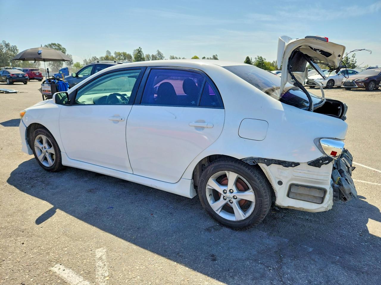 2012 Toyota Corolla S White vin: 5YFBU4EE3CP010797