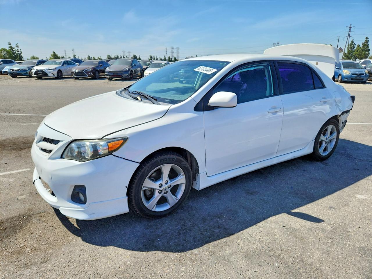 2012 Toyota Corolla S White vin: 5YFBU4EE3CP010797