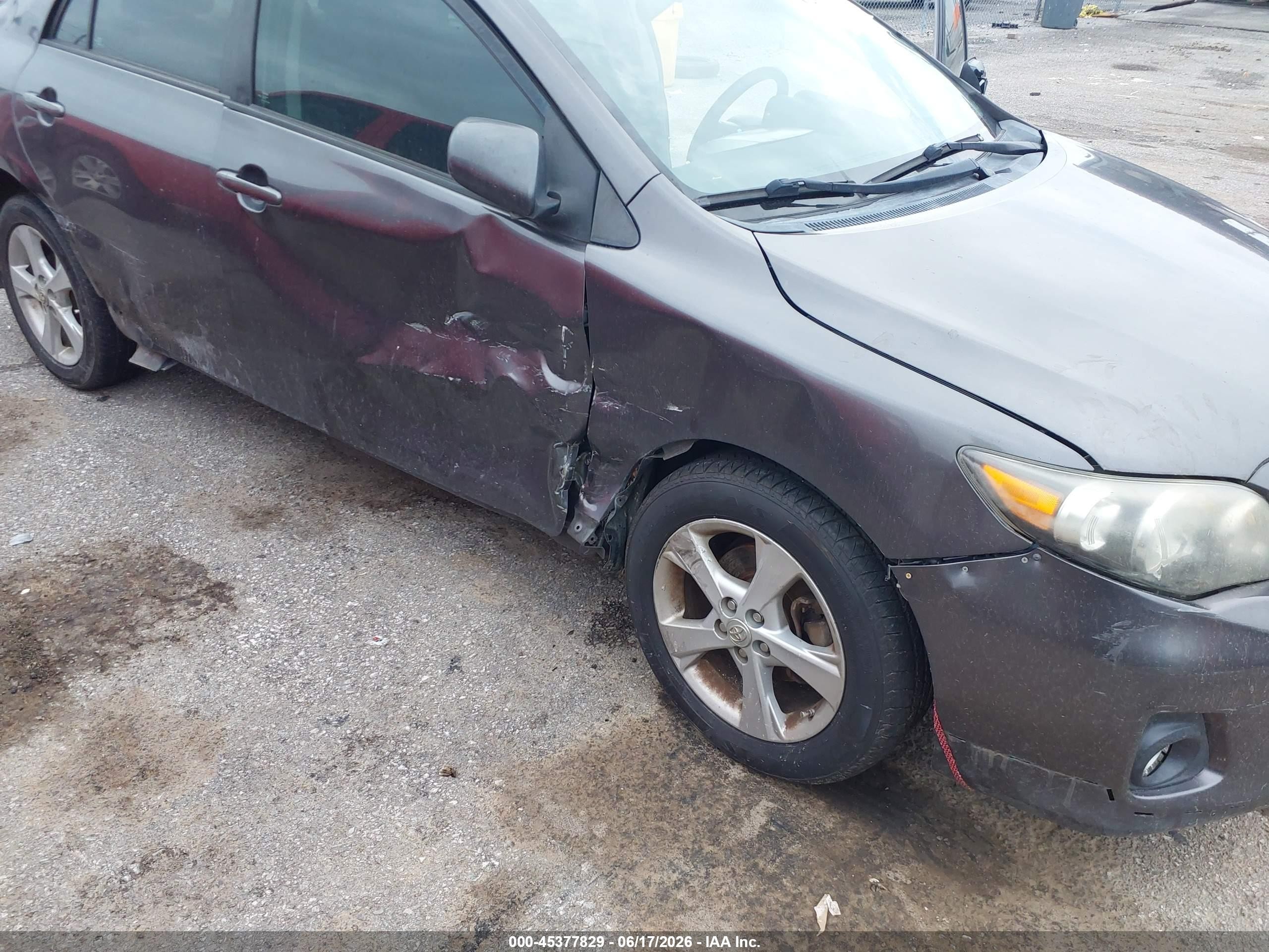 2012 Toyota Corolla S Gray vin: 5YFBU4EE3CP014185